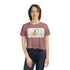 Happy Easter Women's Flowy Cropped Tee