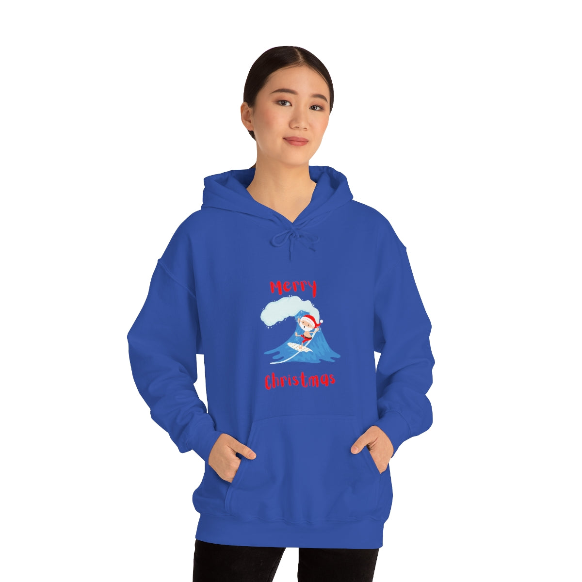 Surfing Santa Unisex Heavy Blend™ Hooded Sweatshirt