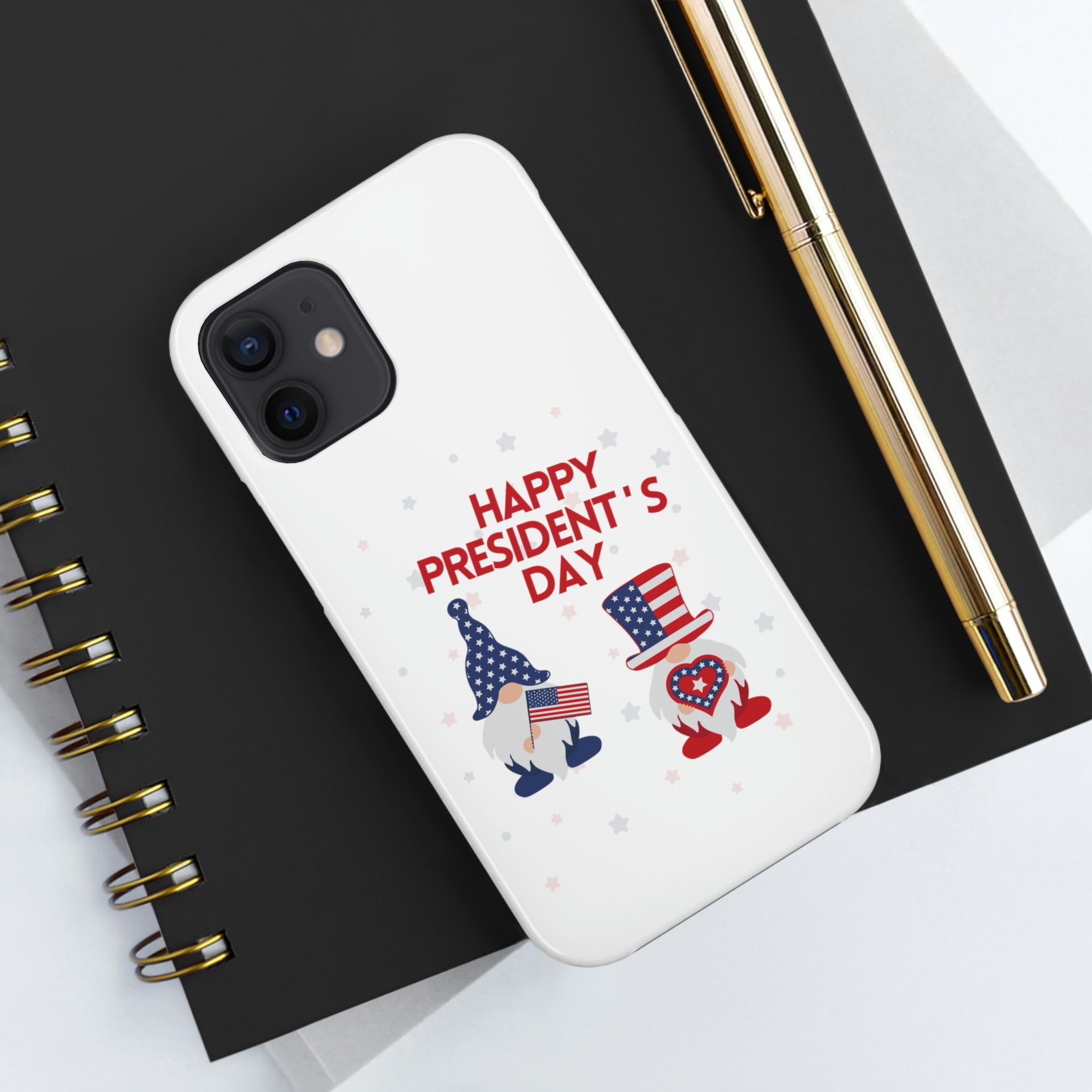 Happy President's Day Gnome Tough Phone Cases, Case-Mate