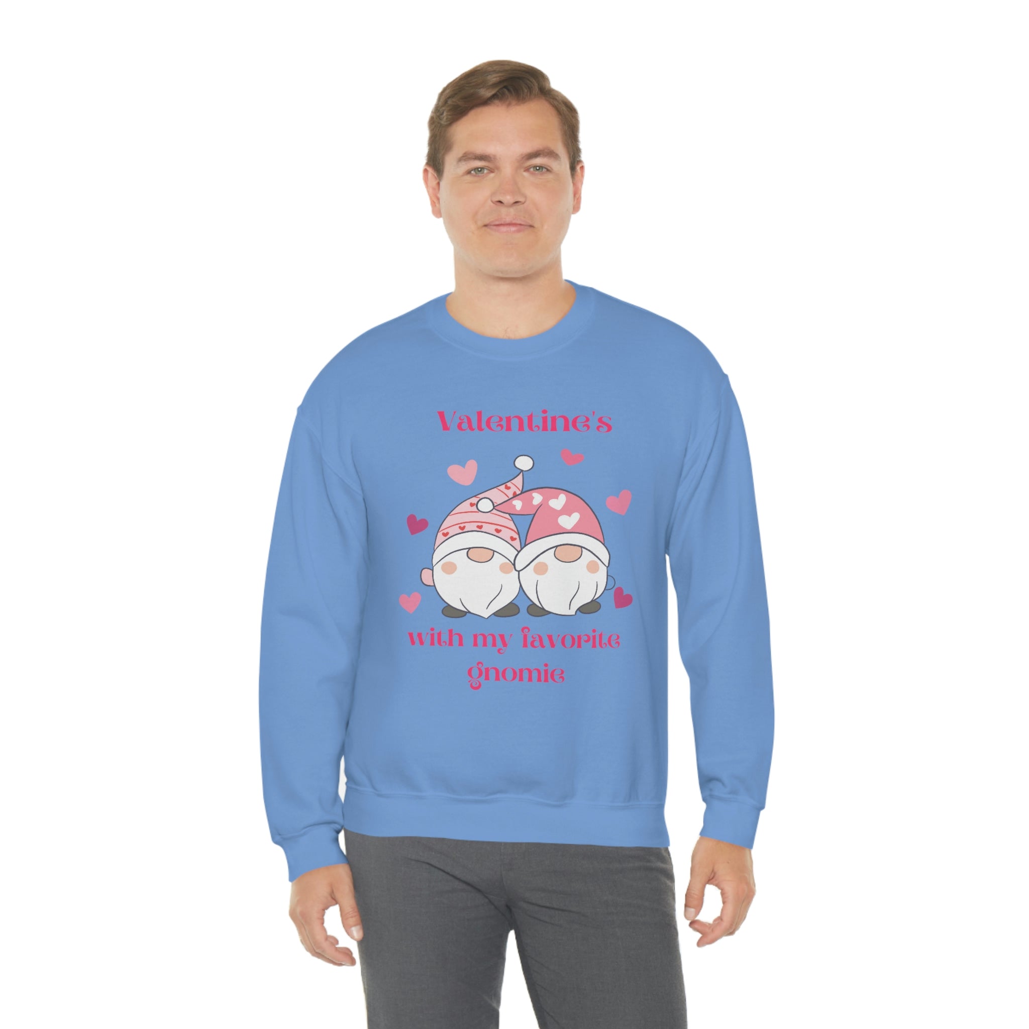 Valentine's With My Favorite Gnomie Unisex Heavy Blend™ Crewneck Sweatshirt