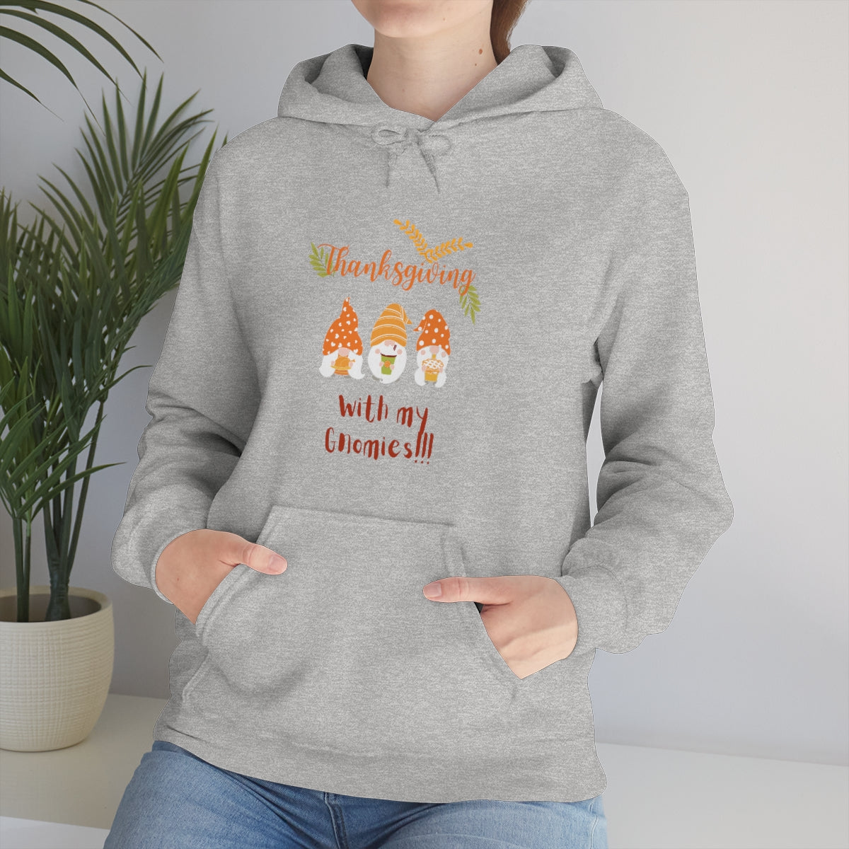 Thanksgiving With My Gnomies Unisex Heavy Blend™ Hooded Sweatshirt
