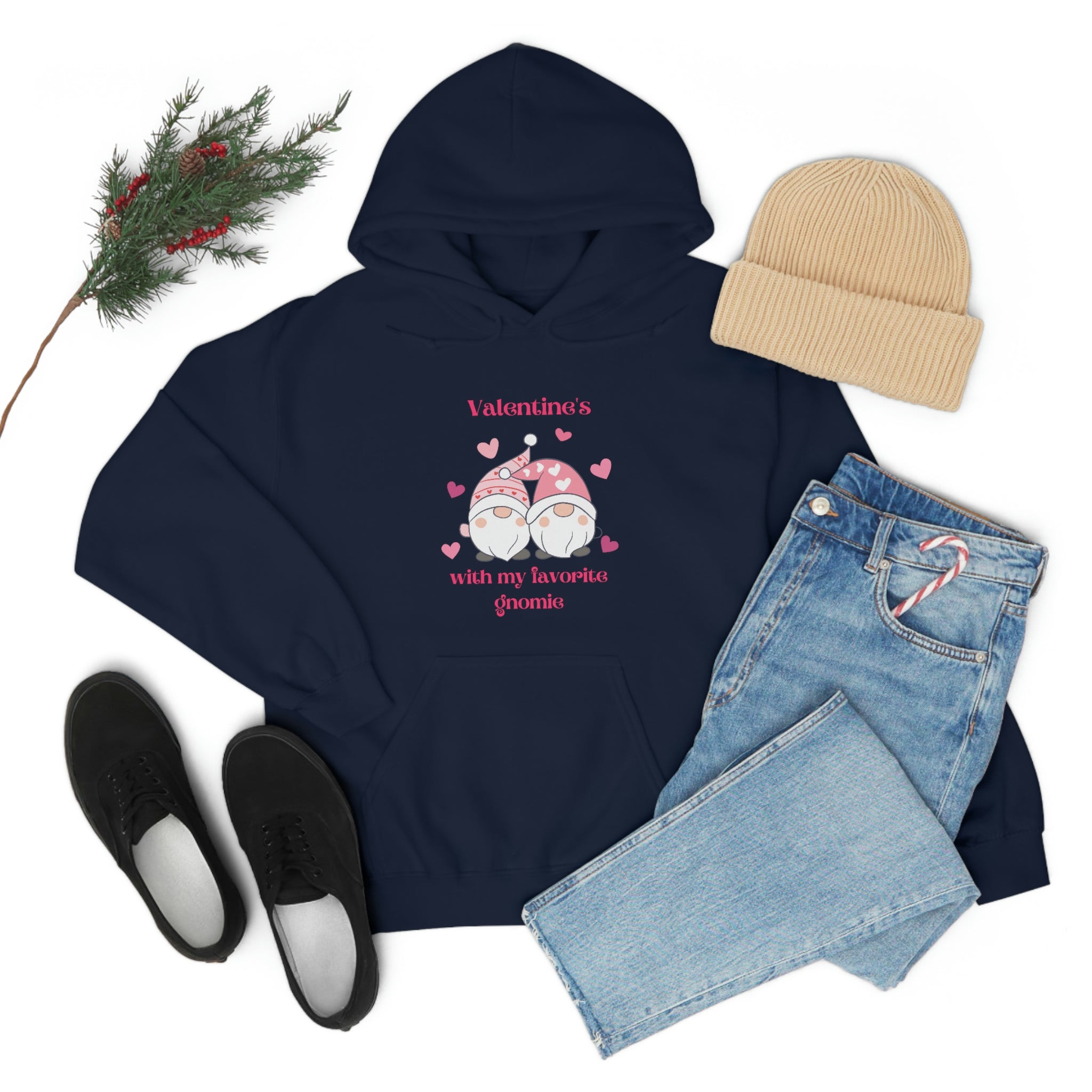 Valentine's With My Favorite Gnomie Unisex Heavy Blend™ Hooded Sweatshirt