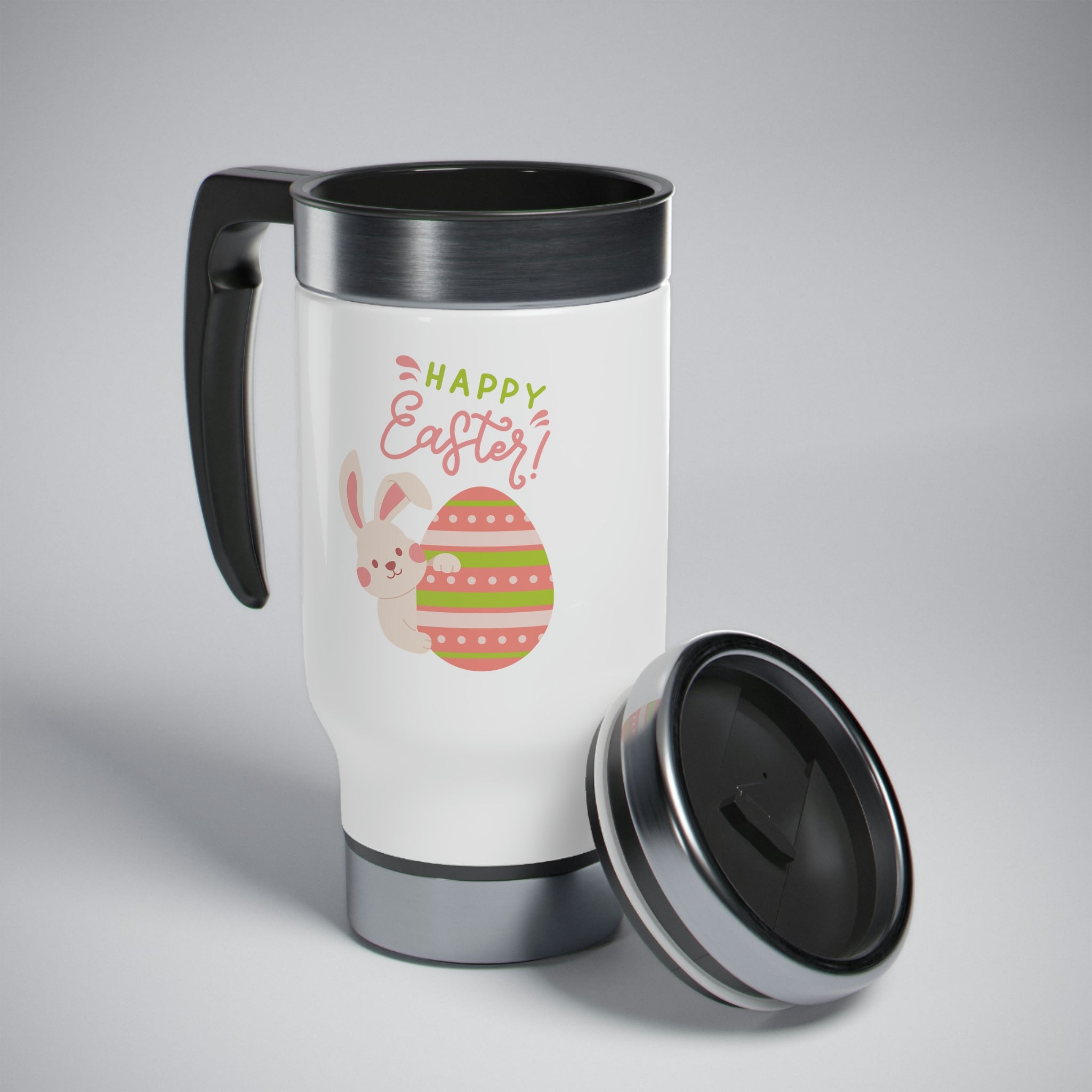 Easter Egg Stainless Steel Travel Mug with Handle, 14oz