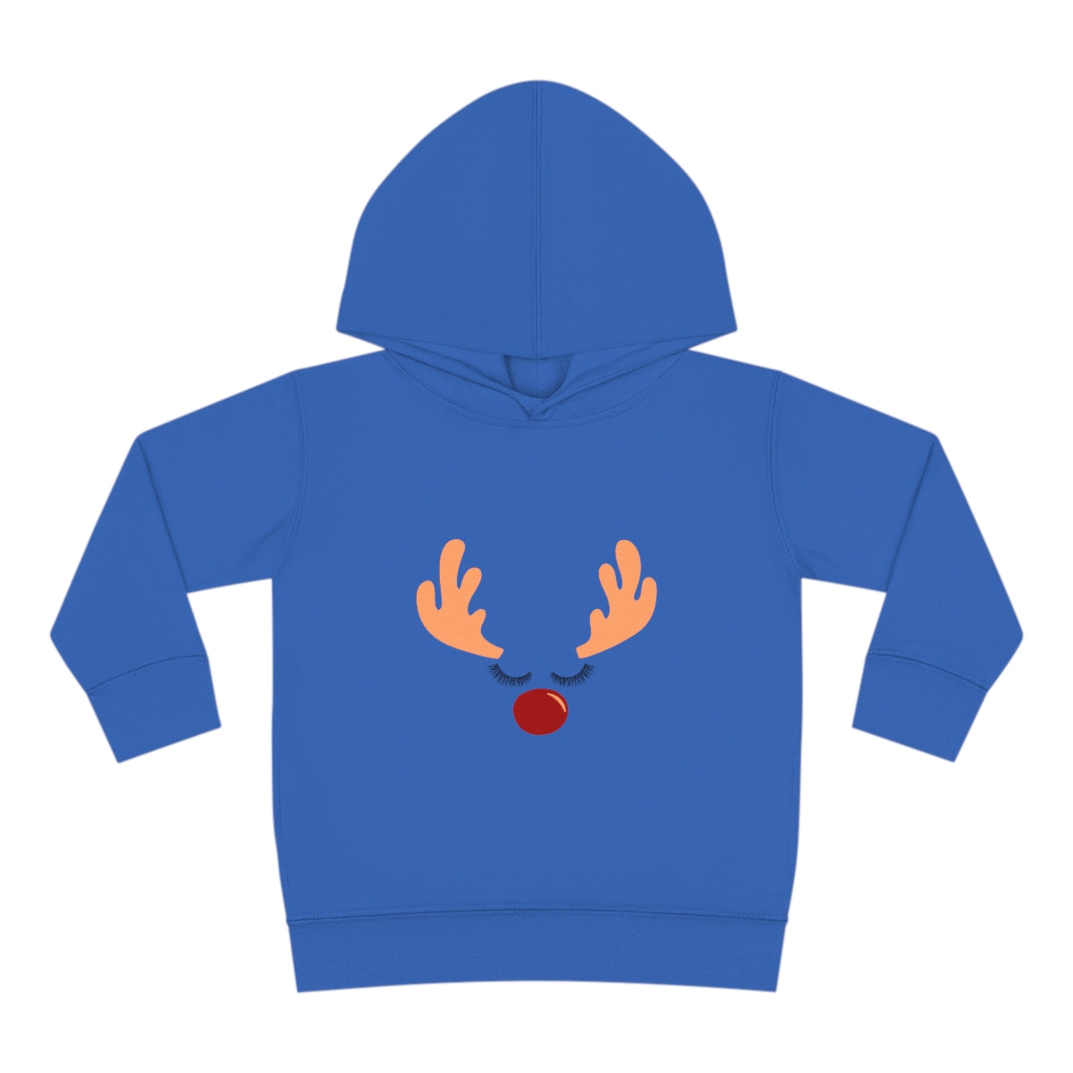 Reindeer ChrstmasToddler Pullover Fleece Hoodie