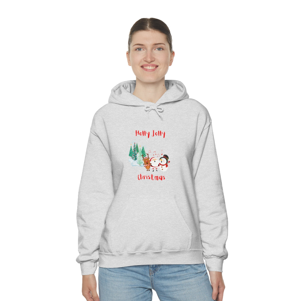 Holly Jolly Christmas Unisex Heavy Blend™ Hooded Sweatshirt