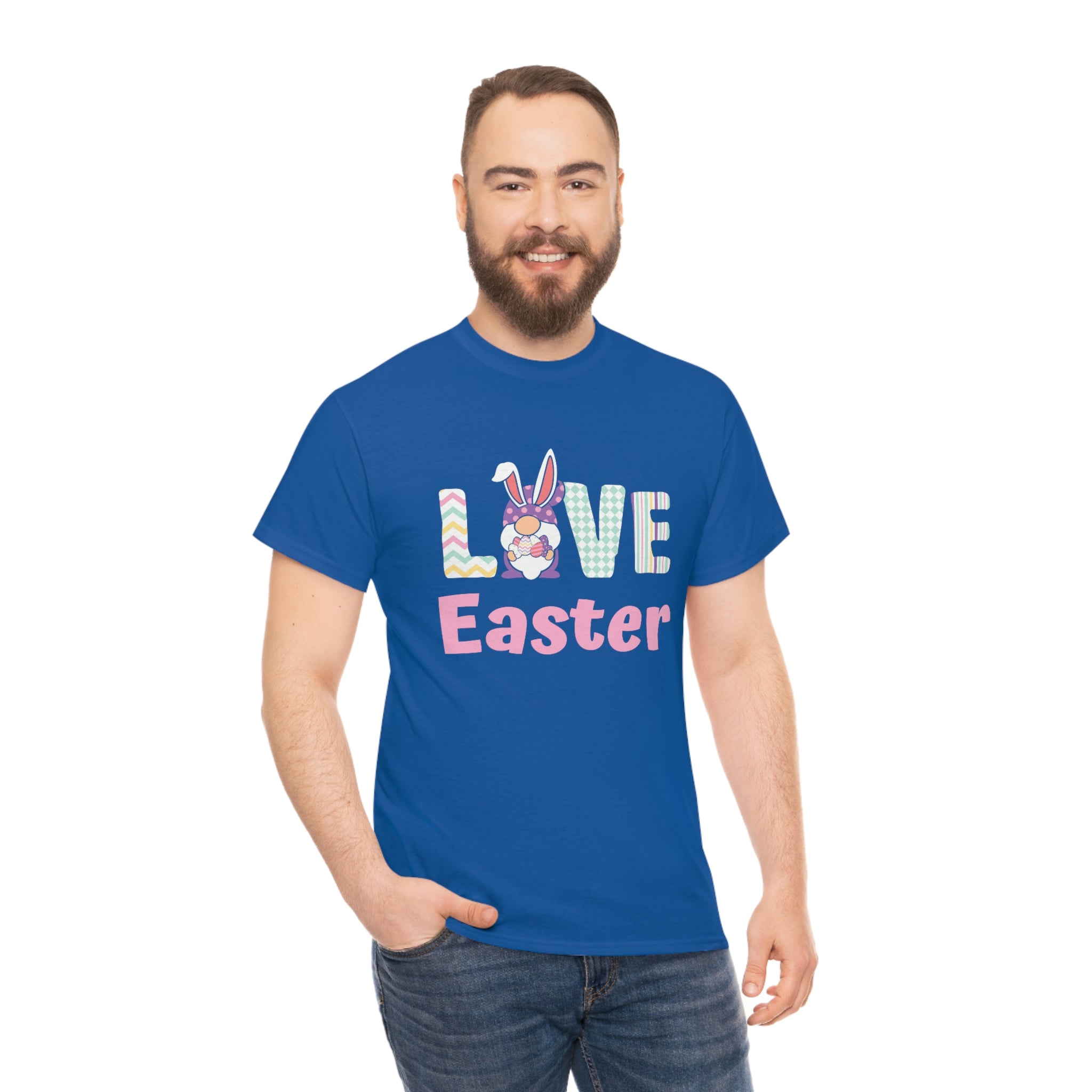 Gnome Love Easter Unisex Heavy Cotton Tee