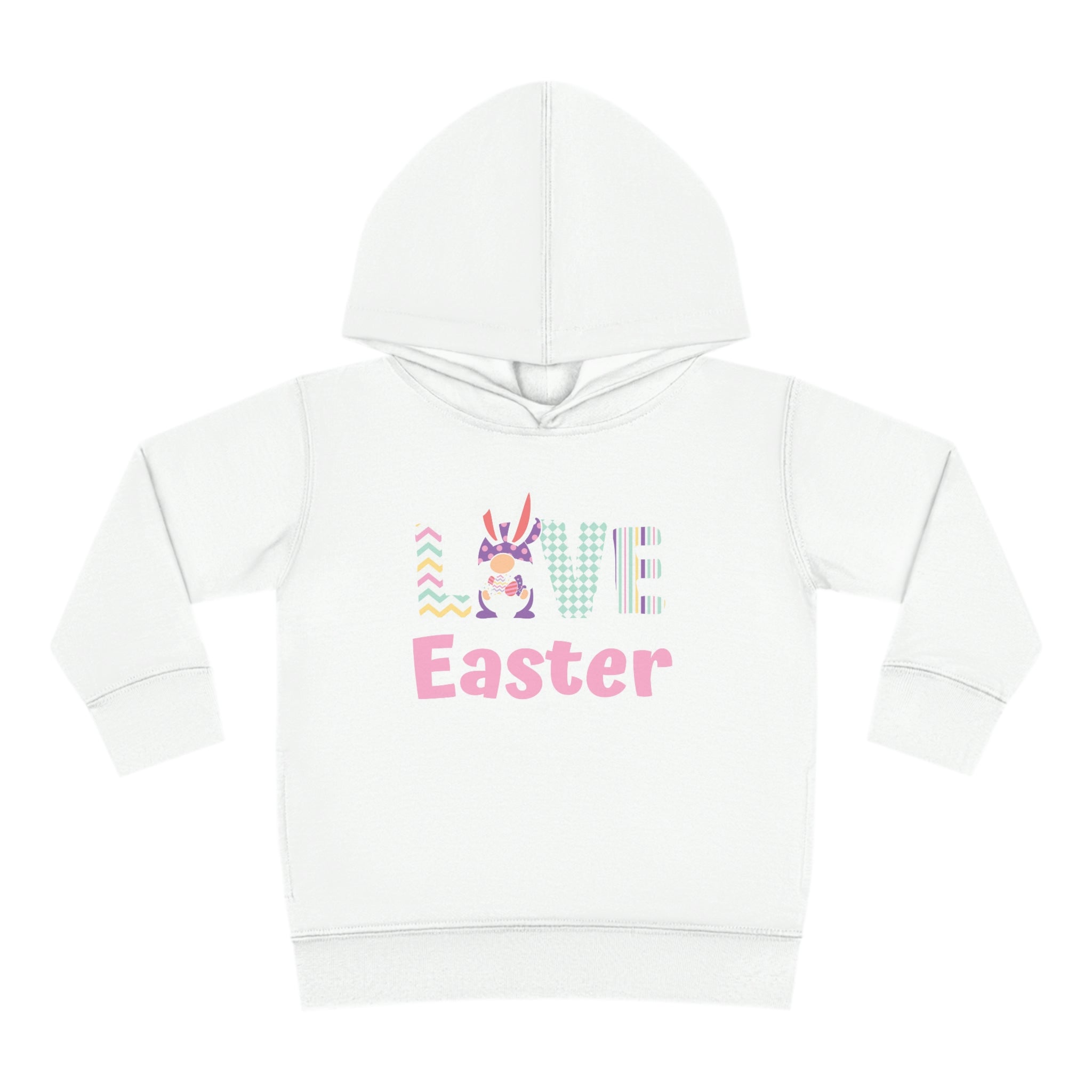 Gnome Love Easter Toddler Pullover Fleece Hoodie