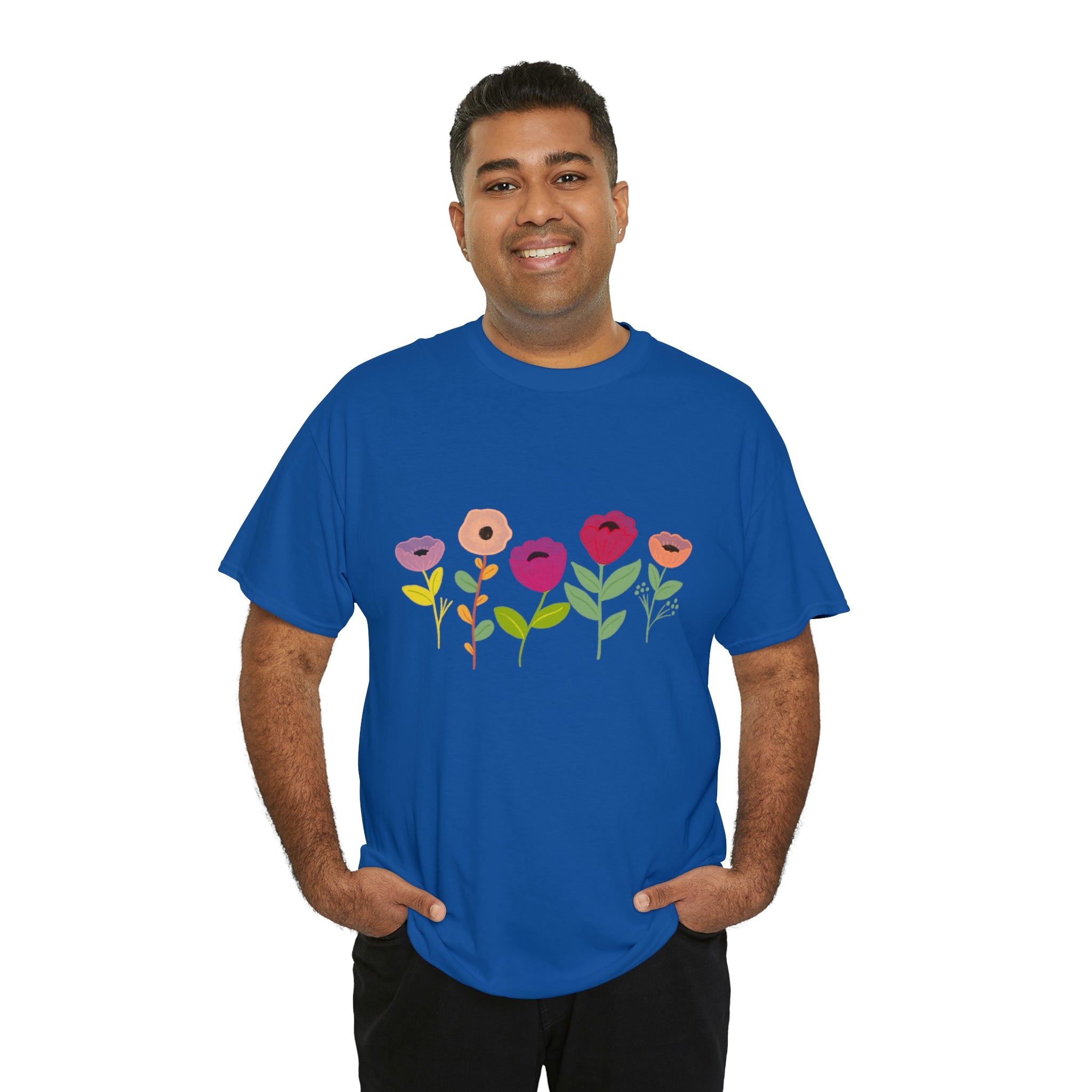 Spring Flowers Unisex Heavy Cotton Tee