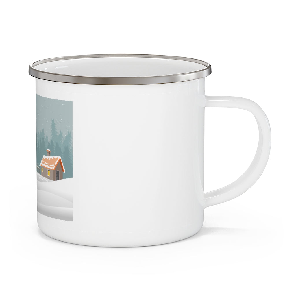 Christmas Season Enamel Camping Mug