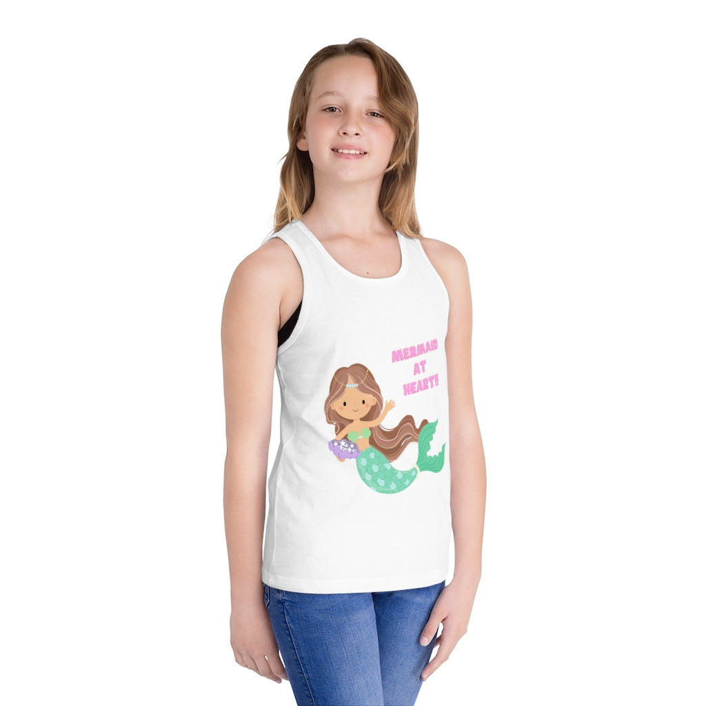 Mermaid at Heart Kid's Jersey Tank Top