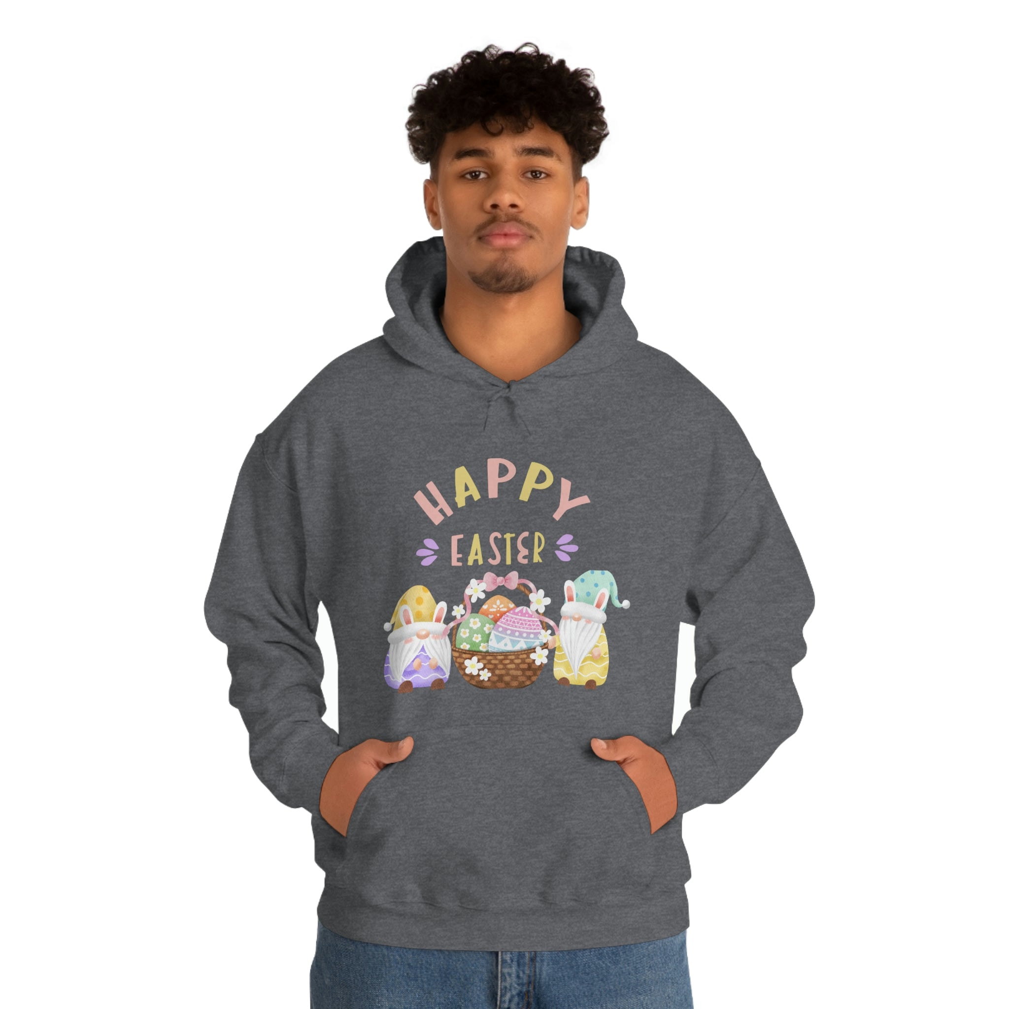 Happy Easter Gnome Unisex Heavy Blend™ Hooded Sweatshirt