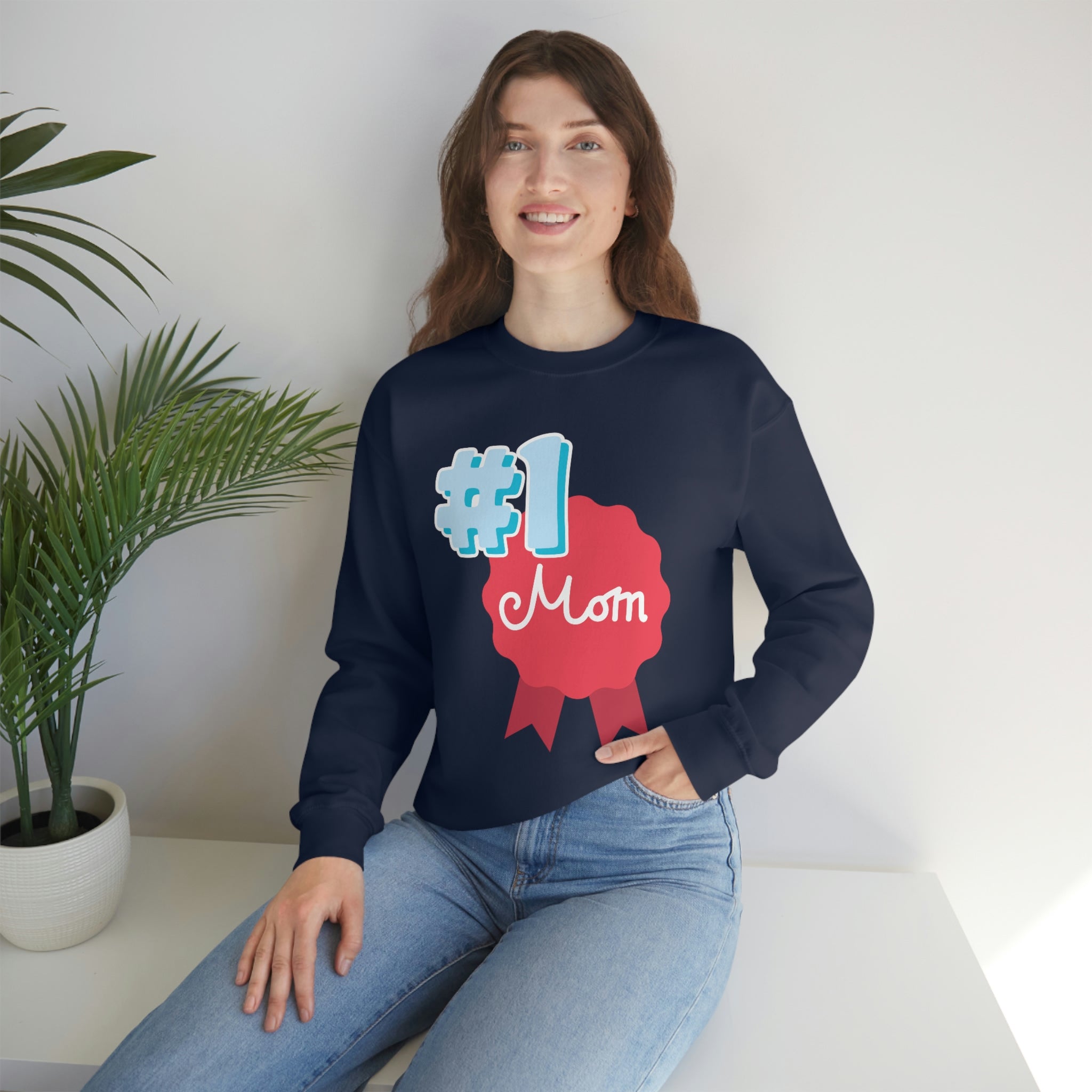 Mom You're No.1 Unisex Heavy Blend™ Crewneck Sweatshirt