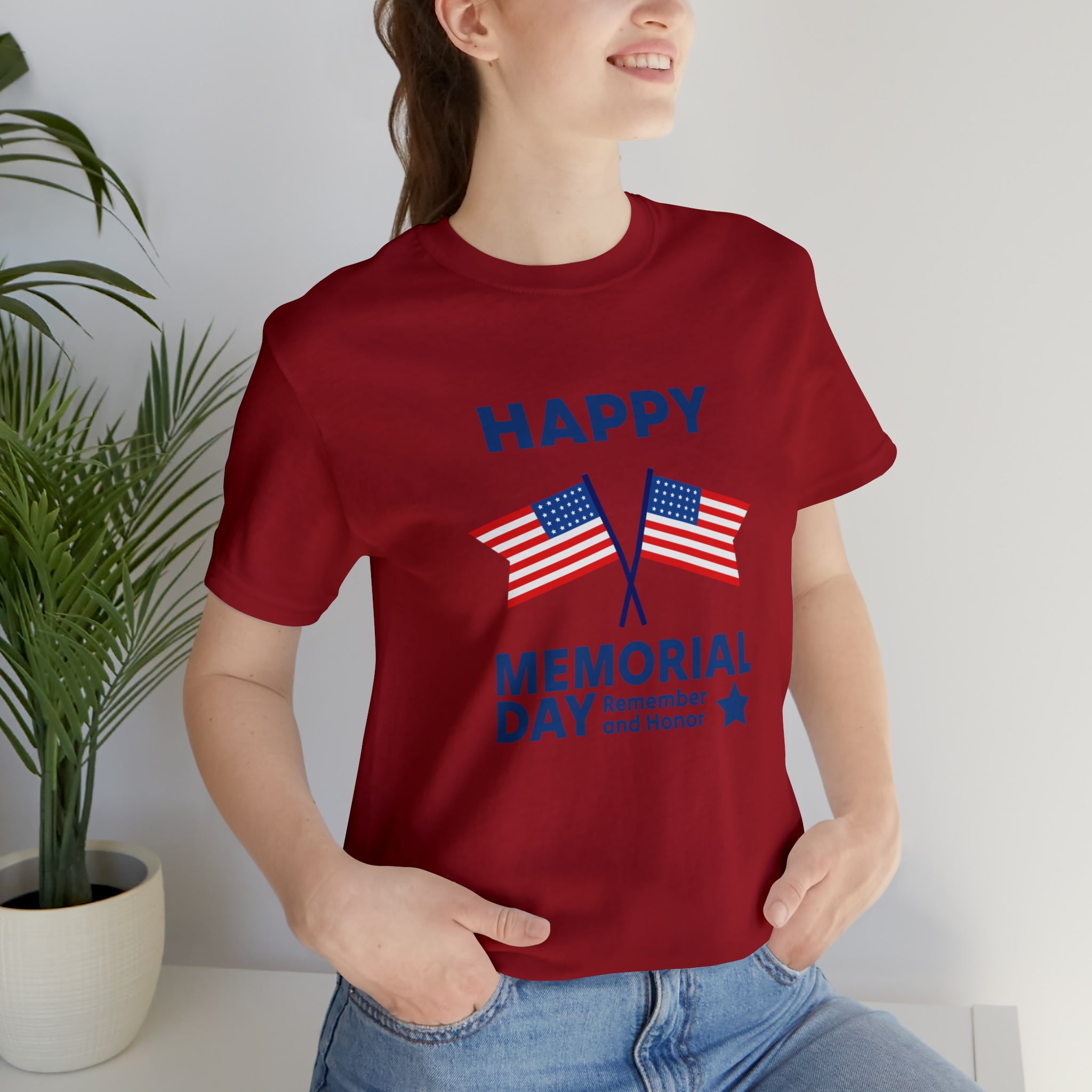 Happy Memorial Day Unisex Jersey Short Sleeve Tee