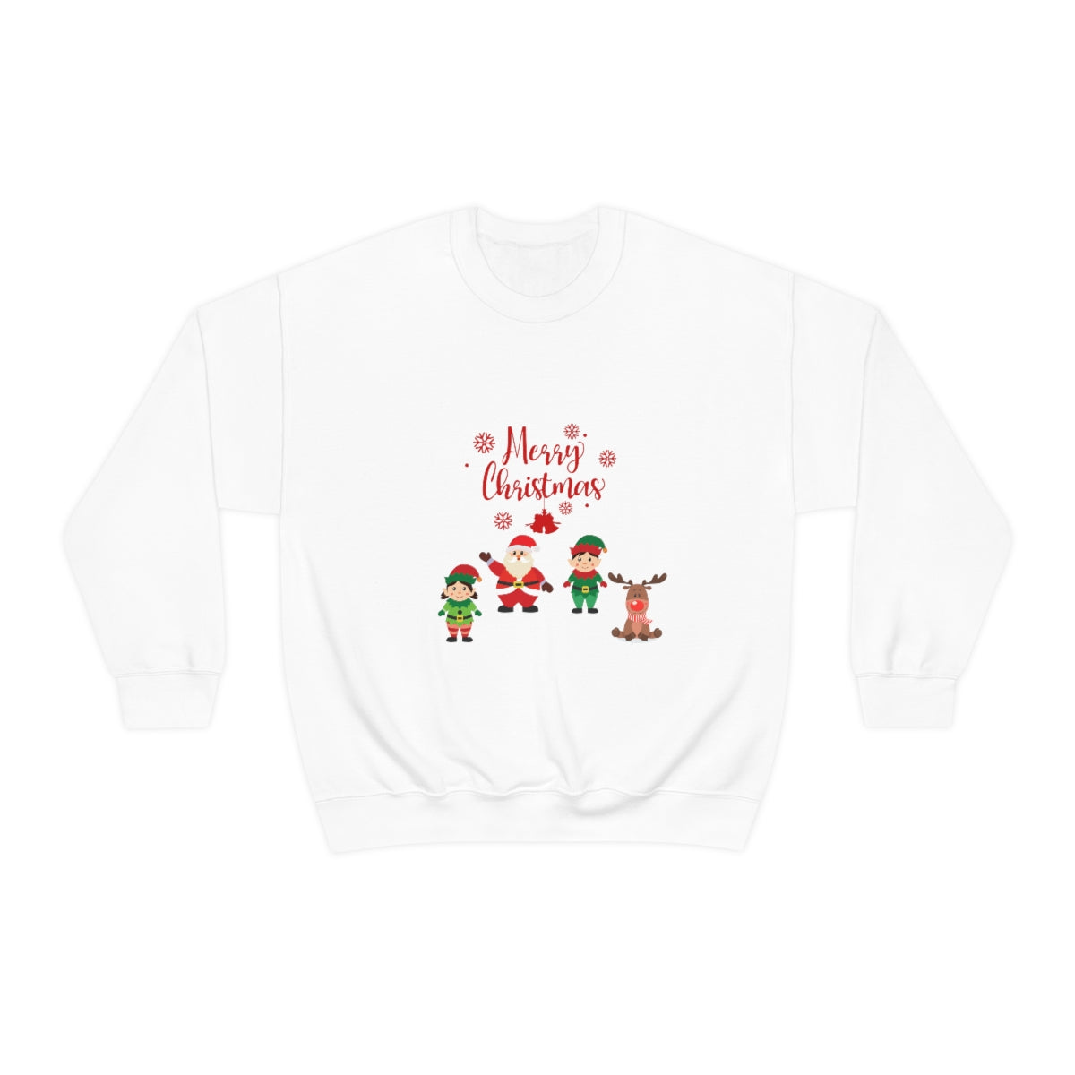 Merry Christmas From Santa & Helpers Unisex Heavy Blend™ Crewneck Sweatshirt