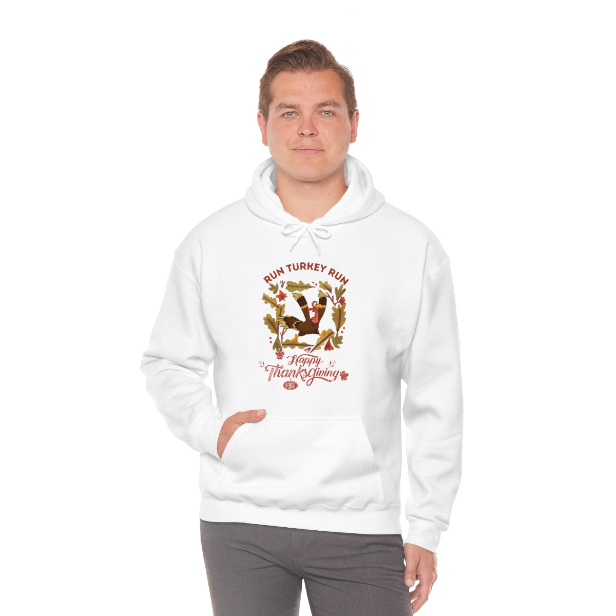 Run Turkey Run Unisex Heavy Blend™ Hooded Sweatshirt