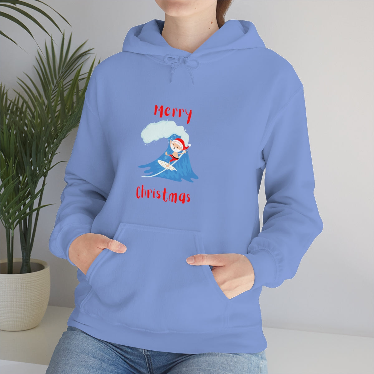 Surfing Santa Unisex Heavy Blend™ Hooded Sweatshirt