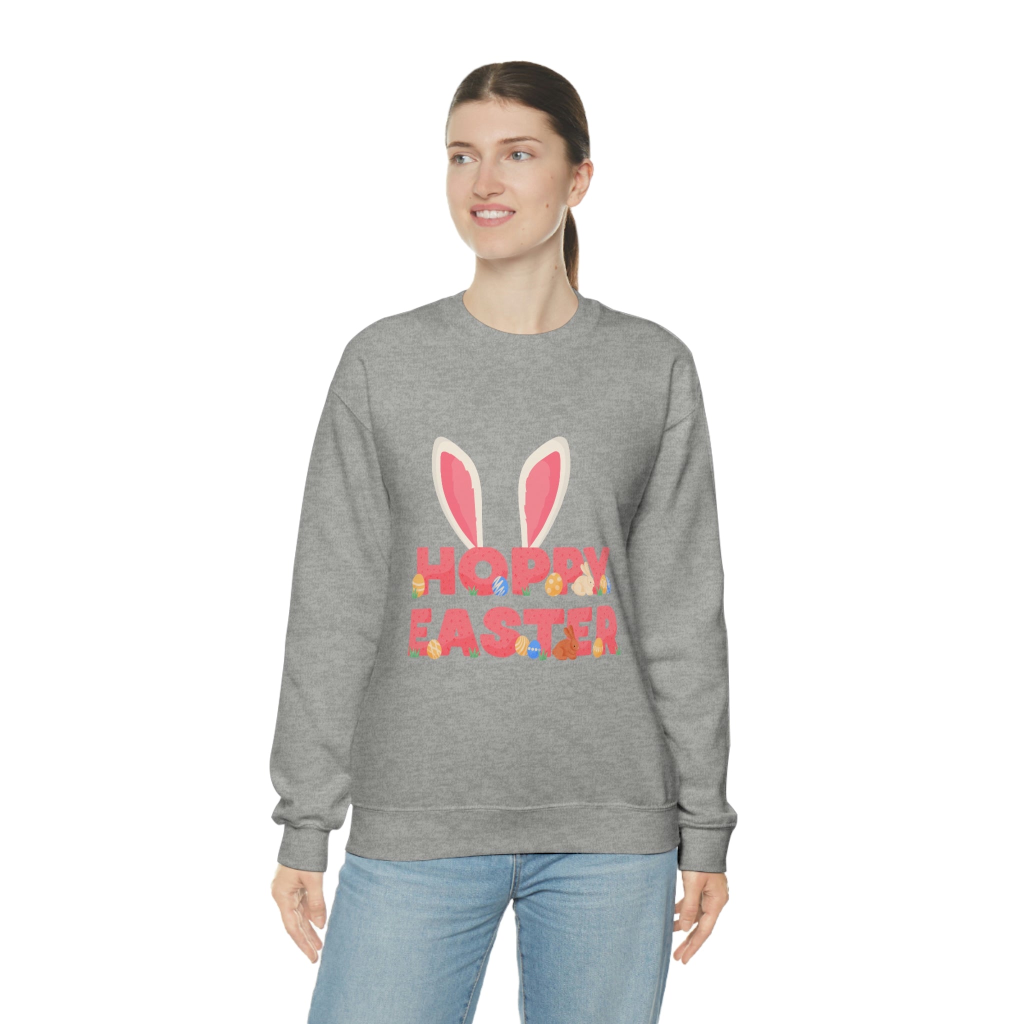 The Hoppy Easter Unisex Heavy Blend™ Crewneck Sweatshirt