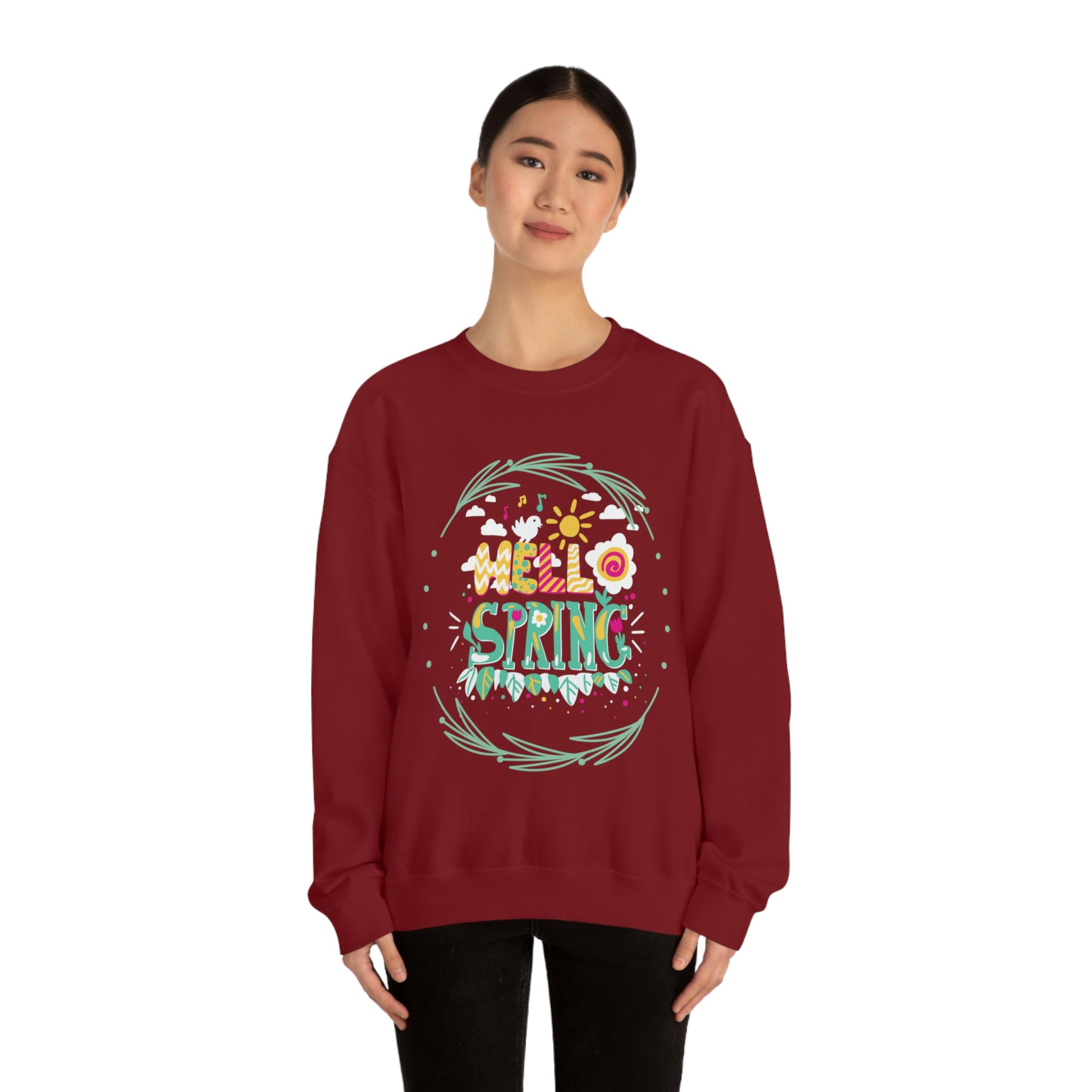 Hello Spring Unisex Heavy Blend™ Crewneck Sweatshirt