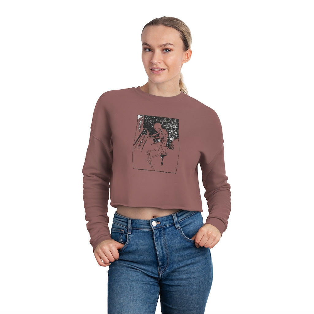 Women's Piano Player Cropped Sweatshirt