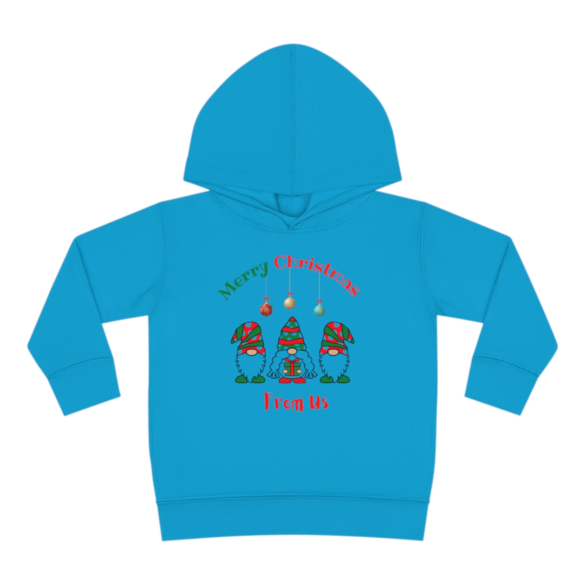 Gnome Merry Christmas Toddler Pullover Fleece Hoodie