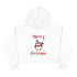 Cute Penguin Christmas Crop Hoodie