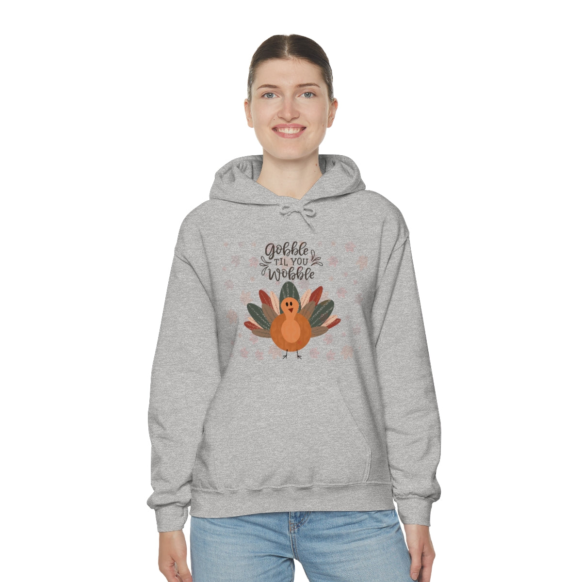 Gobble Til You Wobble Unisex Heavy Blend™ Hooded Sweatshirt