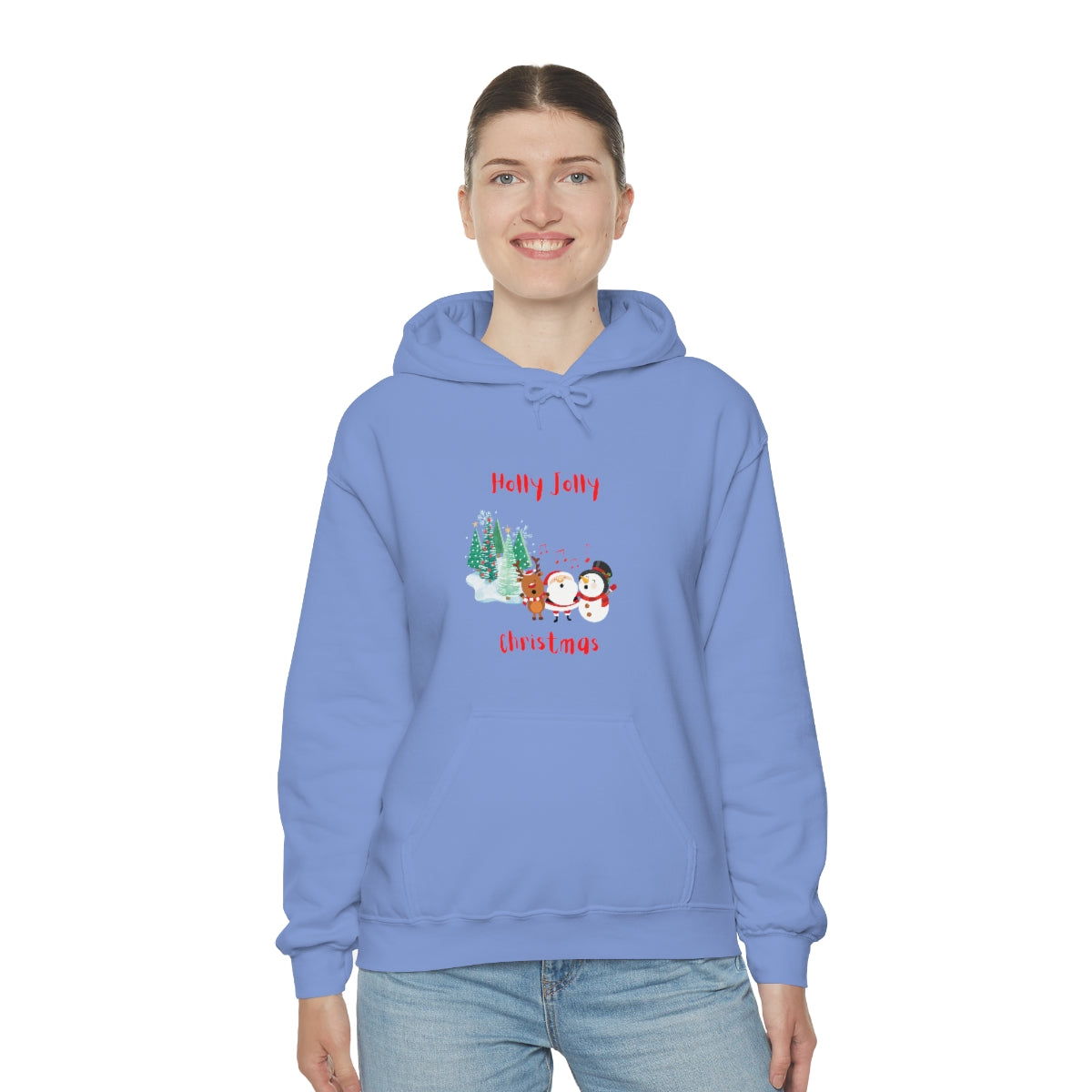 Holly Jolly Christmas Unisex Heavy Blend™ Hooded Sweatshirt