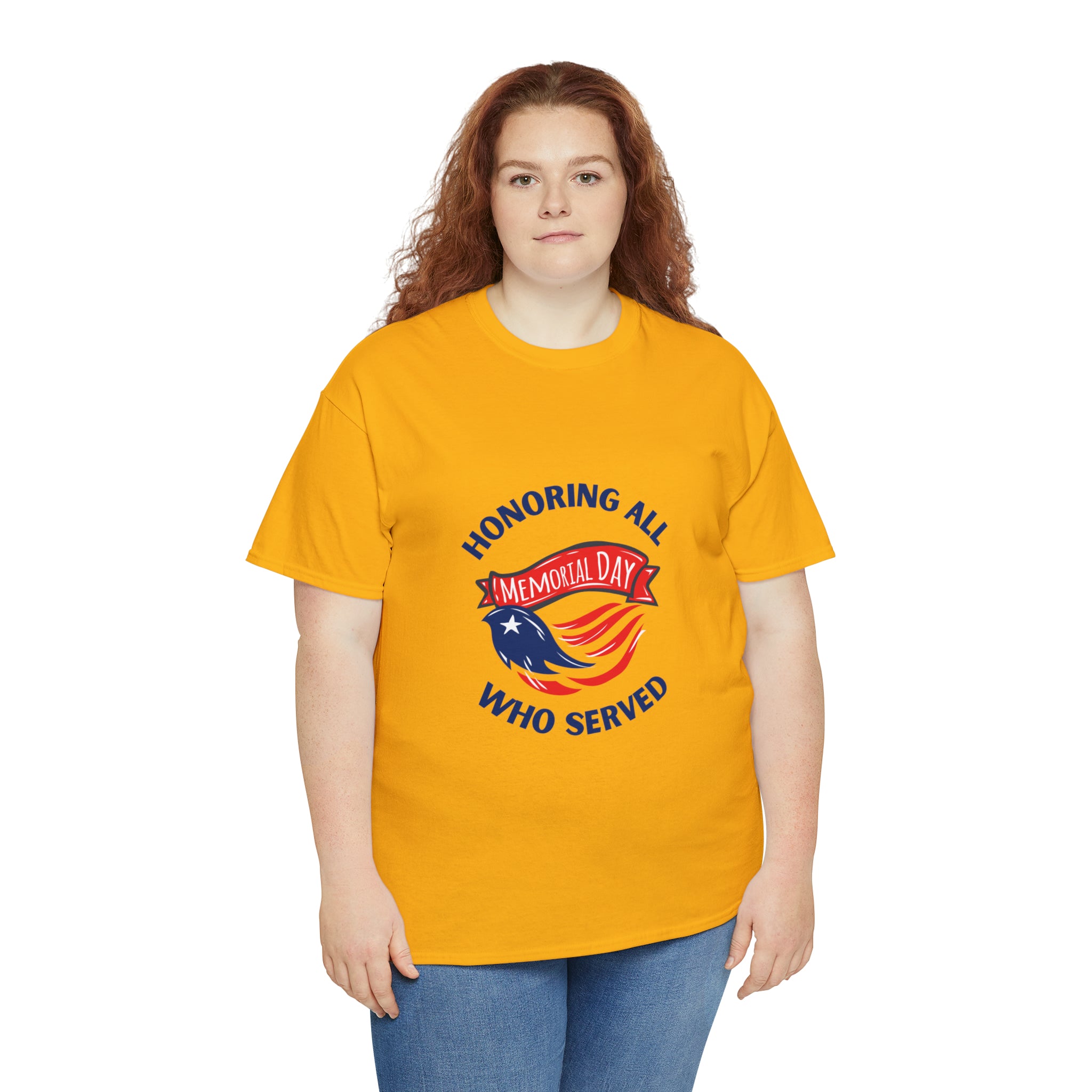 Memorial Day Honoring All Who Served Unisex Heavy Cotton Tee