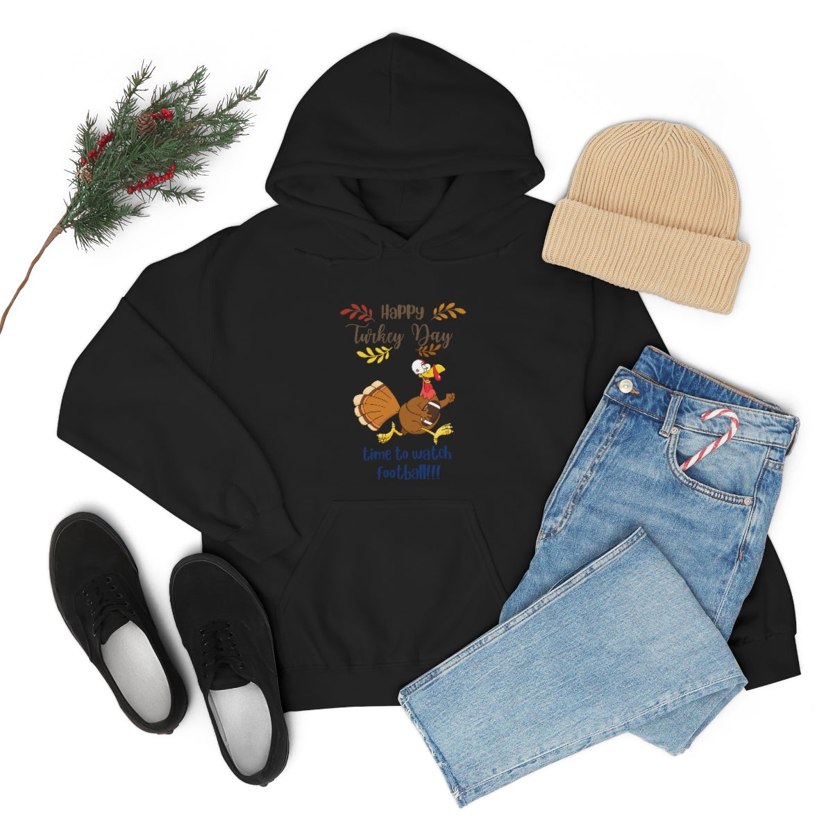 Happy Turkey Day Unisex Heavy Blend™ Hooded Sweatshirt