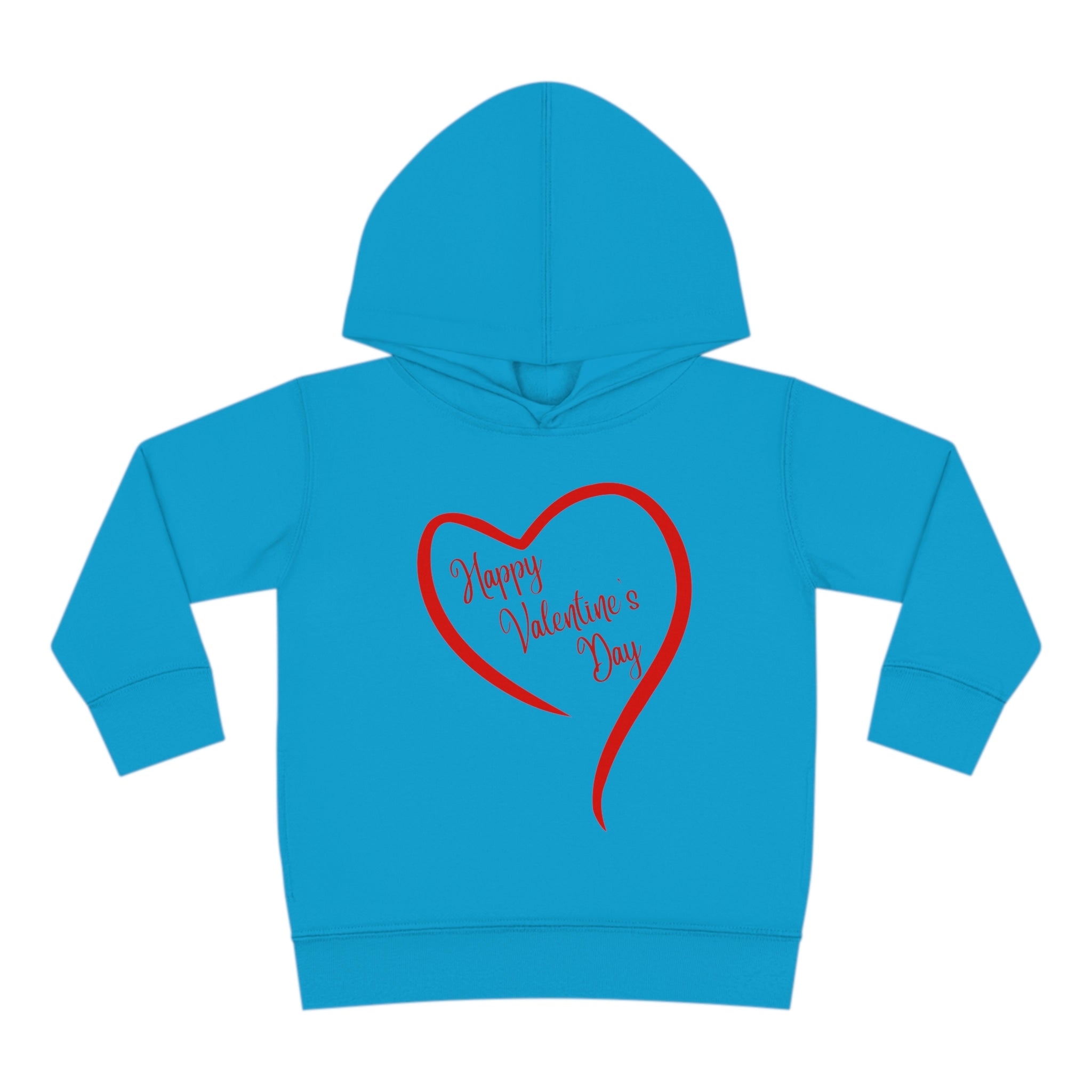 Happy Valentine's Day Toddler Pullover Fleece Hoodie