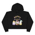 Happy Easter Gnome Crop Hoodie