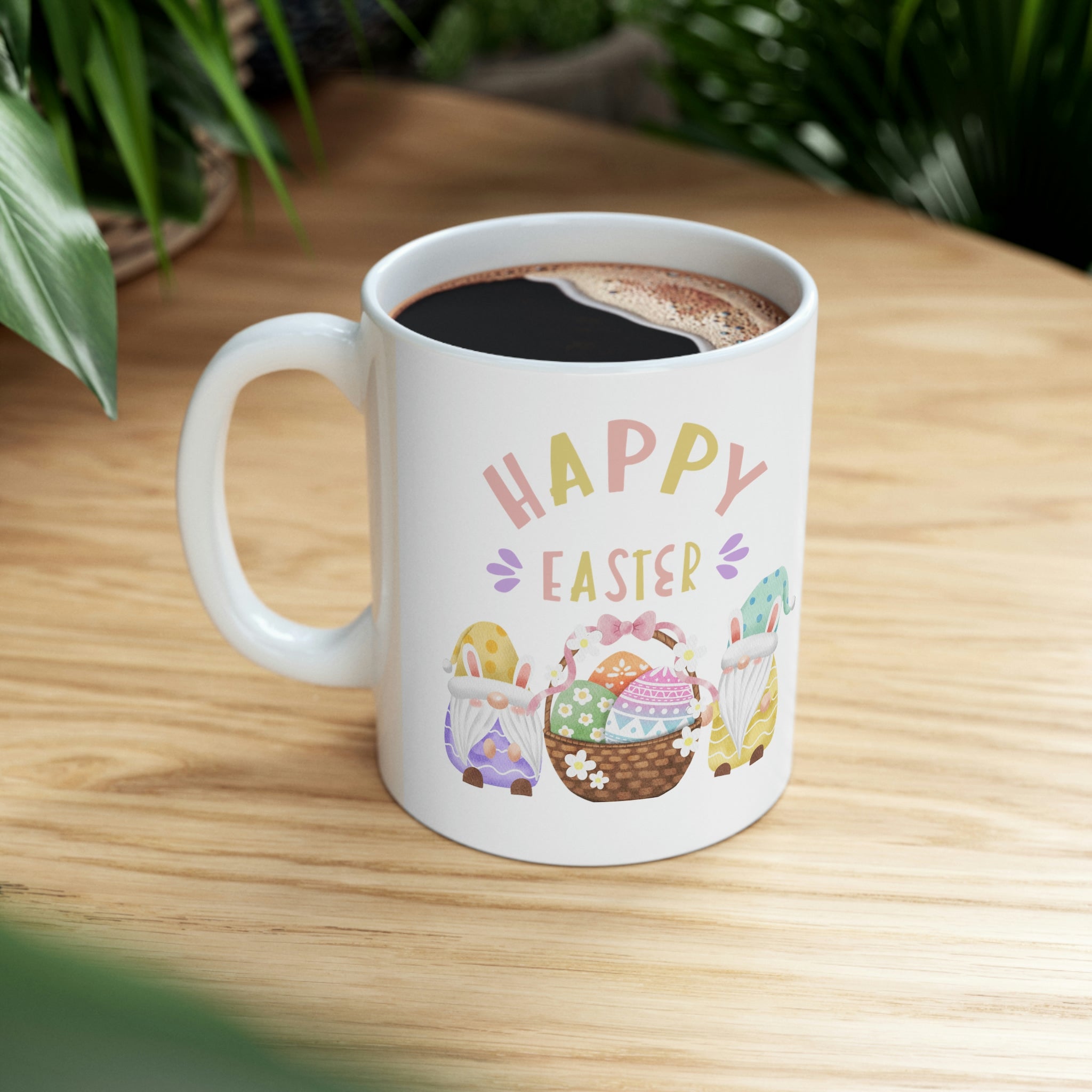 Happy Easter Gnome Ceramic Mug 11oz