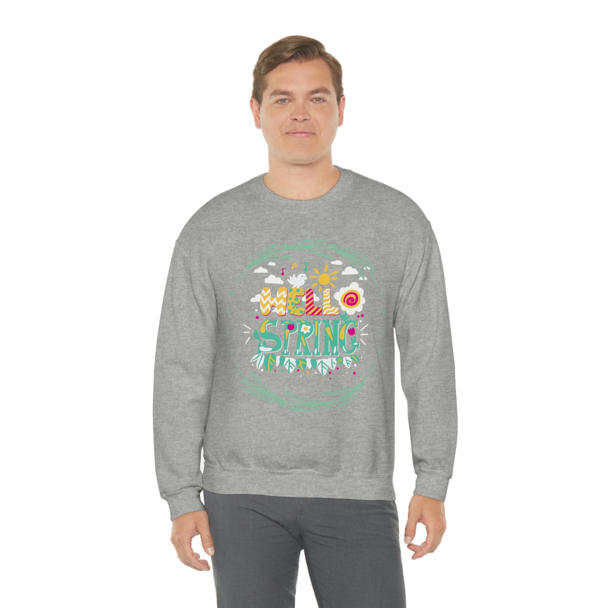 Hello Spring Unisex Heavy Blend™ Crewneck Sweatshirt