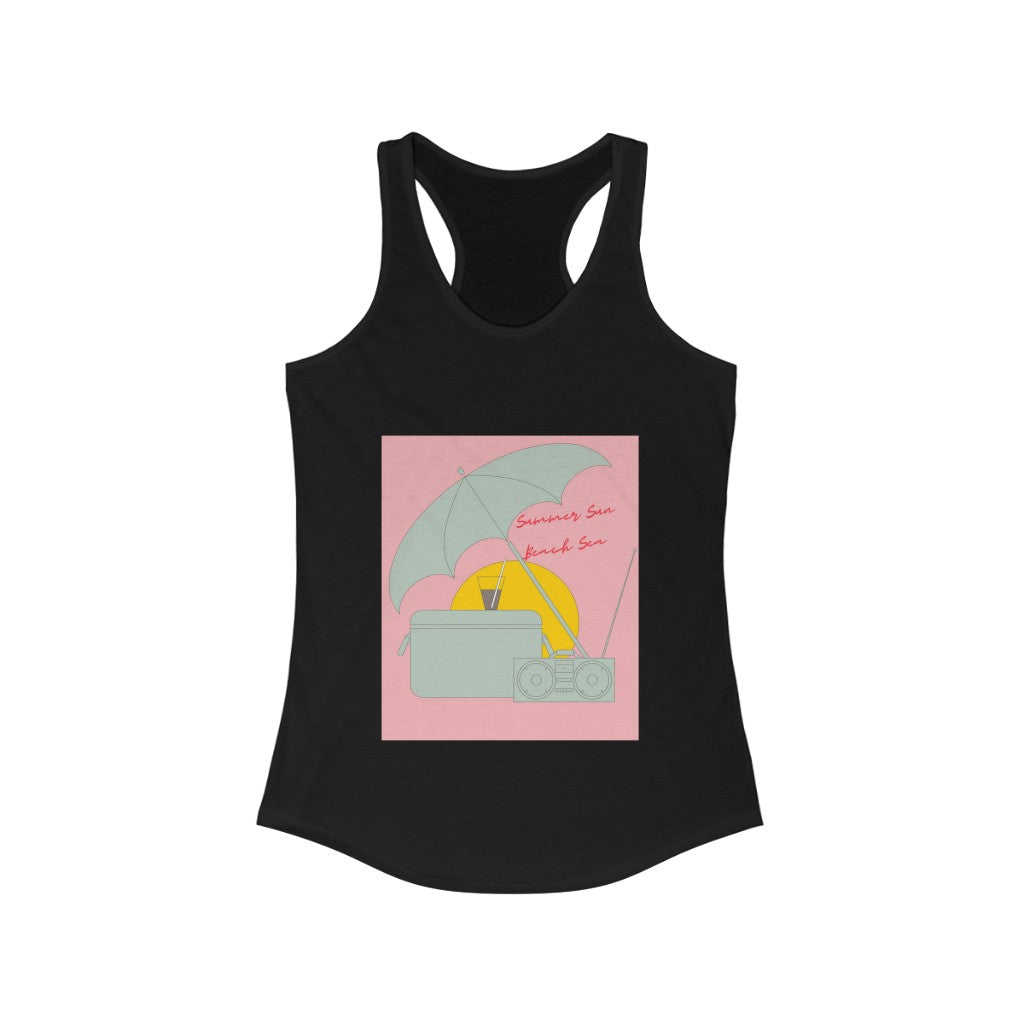 Summer Sun Beach Sea Women's Ideal Racerback Tank