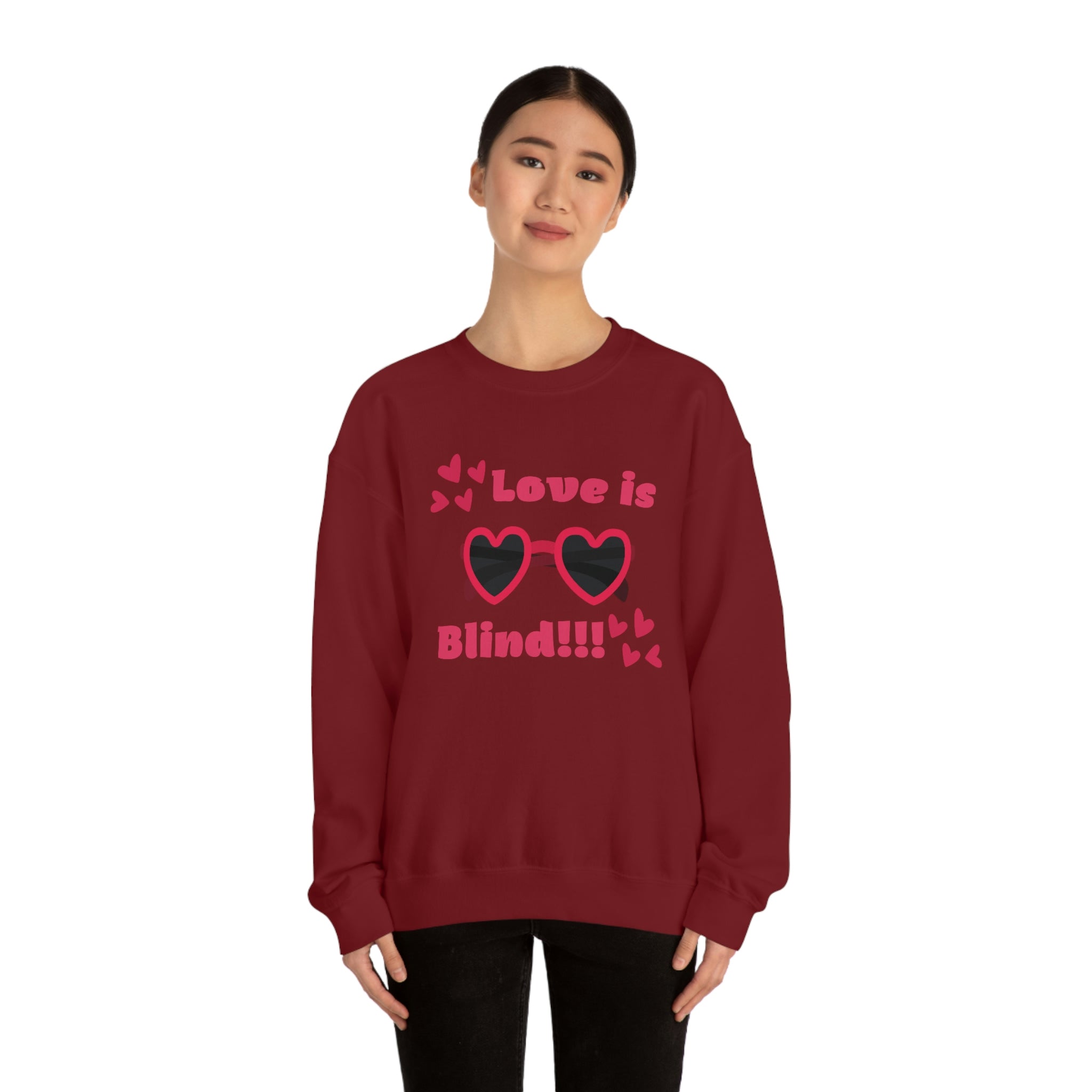 Love Is Blind!!! Unisex Heavy Blend™ Crewneck Sweatshirt