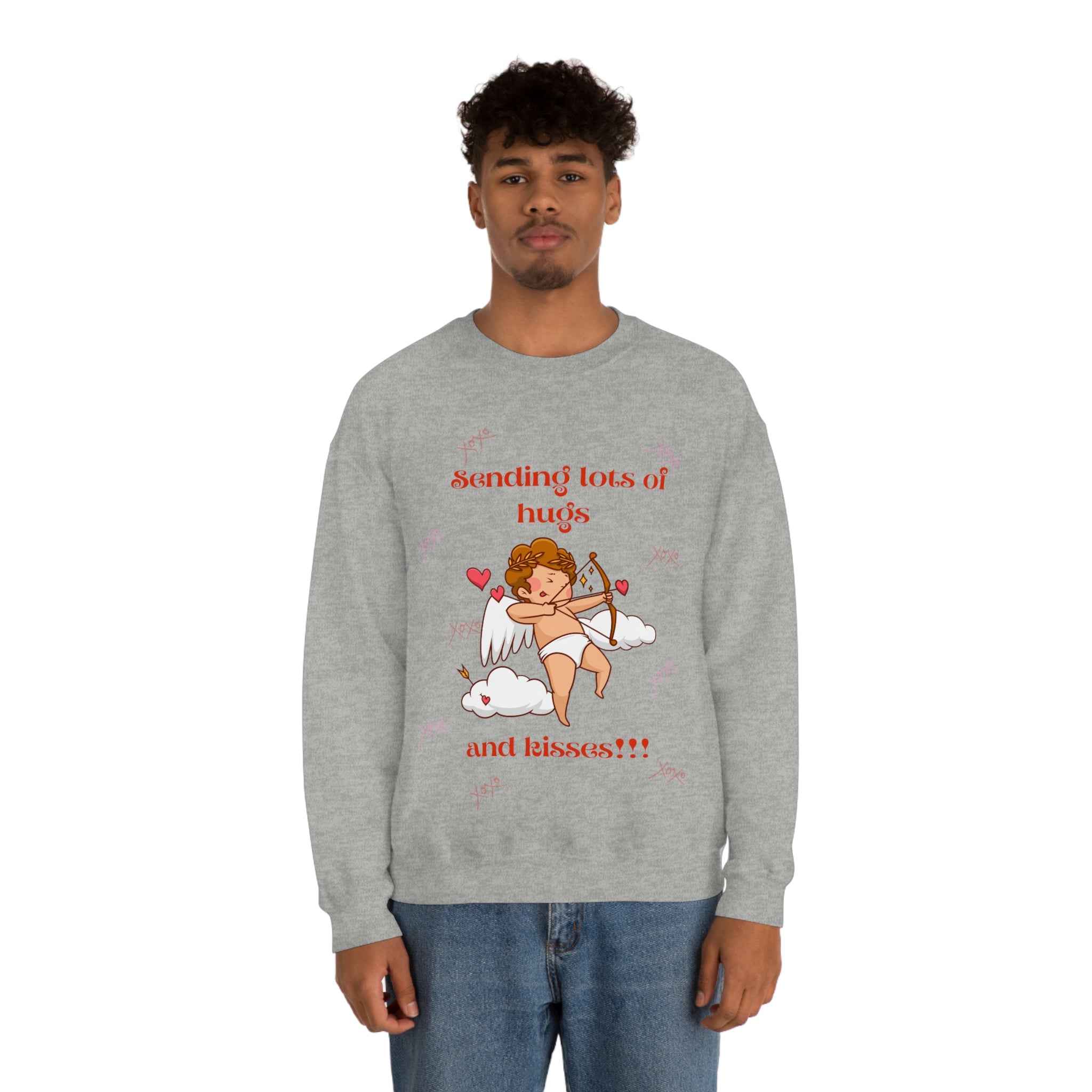 Sending Lots Of Hugs & Kisses!! Unisex Heavy Blend™ Crewneck Sweatshirt