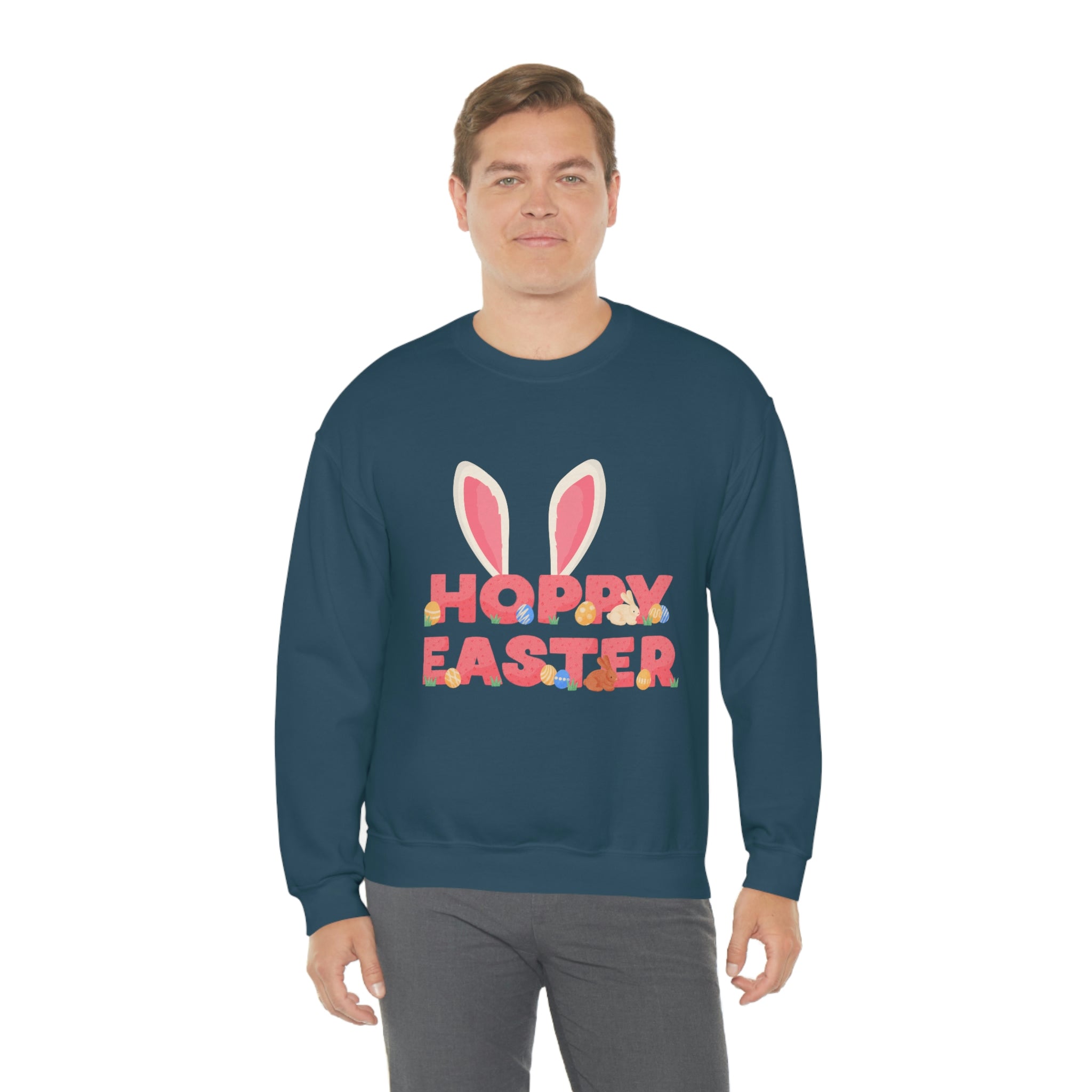 The Hoppy Easter Unisex Heavy Blend™ Crewneck Sweatshirt