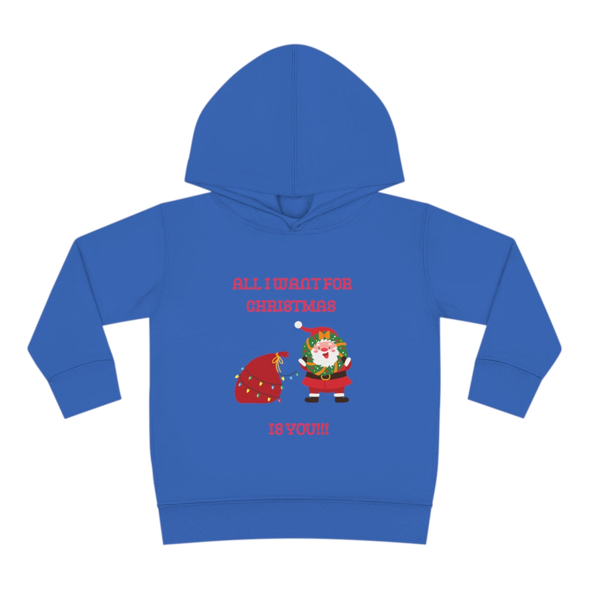 All I Want For Christmas Is You!!!Toddler Pullover Fleece Hoodie