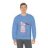 Happy Easter Day Bunny Unisex Heavy Blend™ Crewneck Sweatshirt