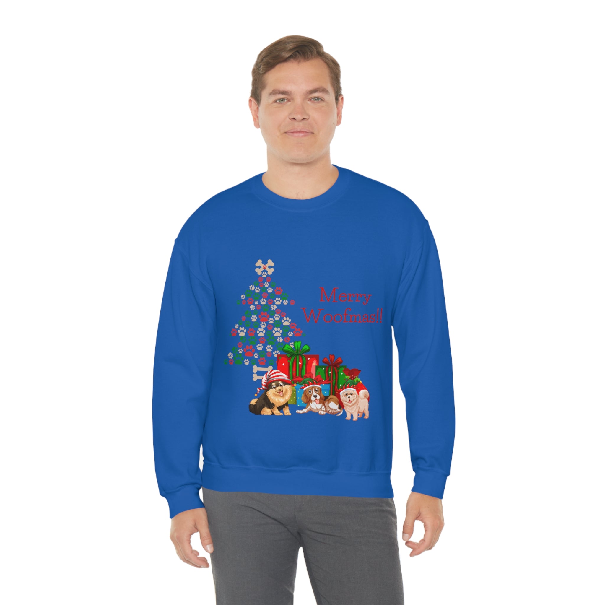 Merry Woolfmas Unisex Heavy Blend™ Crewneck Sweatshirt