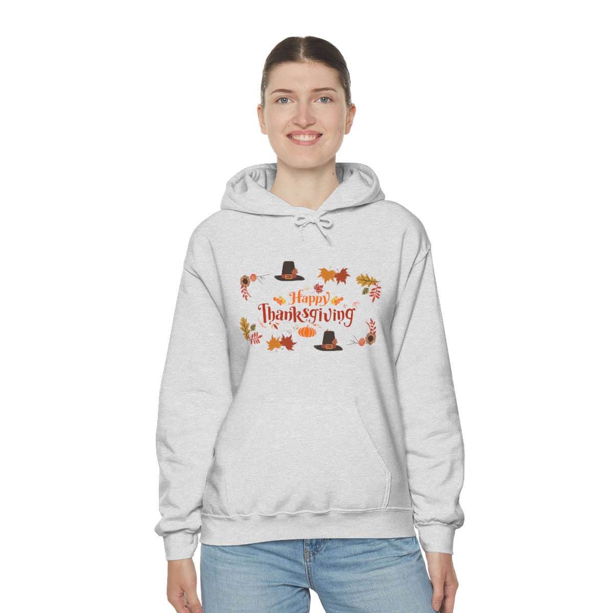 Happy Thanksgiving Unisex Heavy Blend™ Hooded Sweatshirt