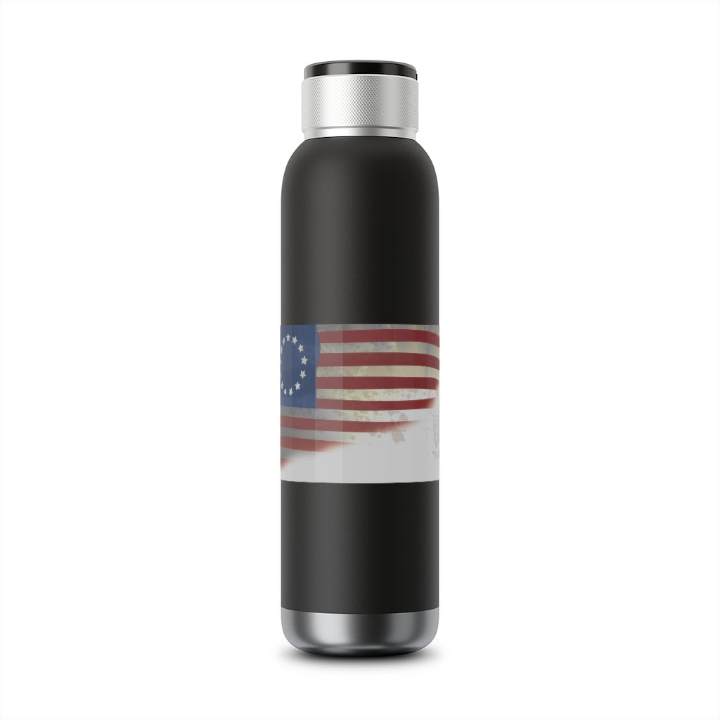 Old Glory Soundwave Copper Vacuum Audio Bottle 22oz