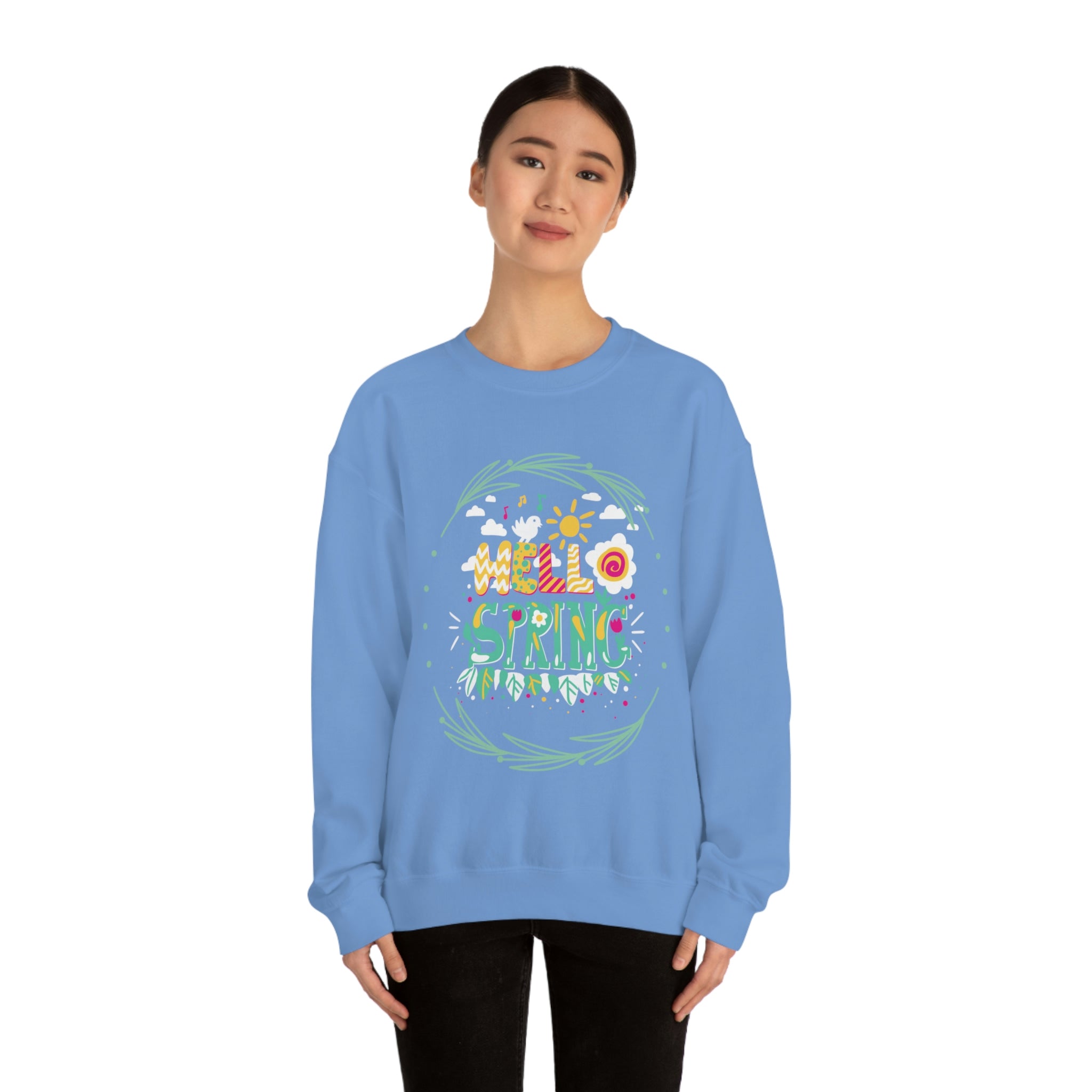 Hello Spring Unisex Heavy Blend™ Crewneck Sweatshirt