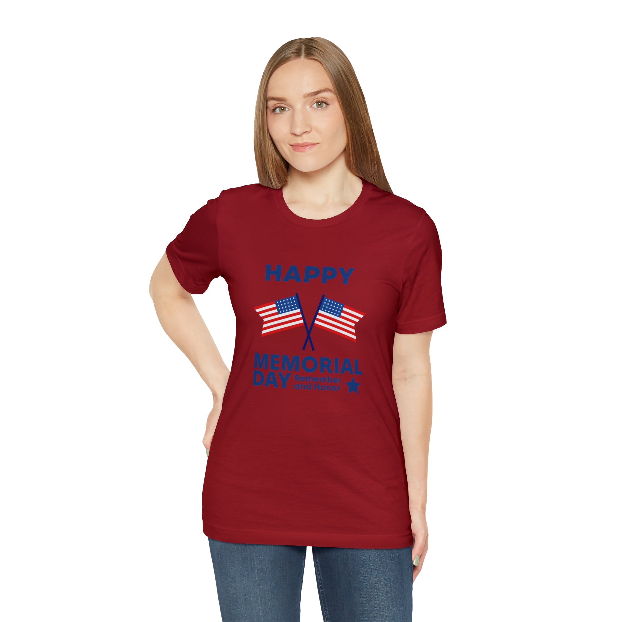 Happy Memorial Day Unisex Jersey Short Sleeve Tee