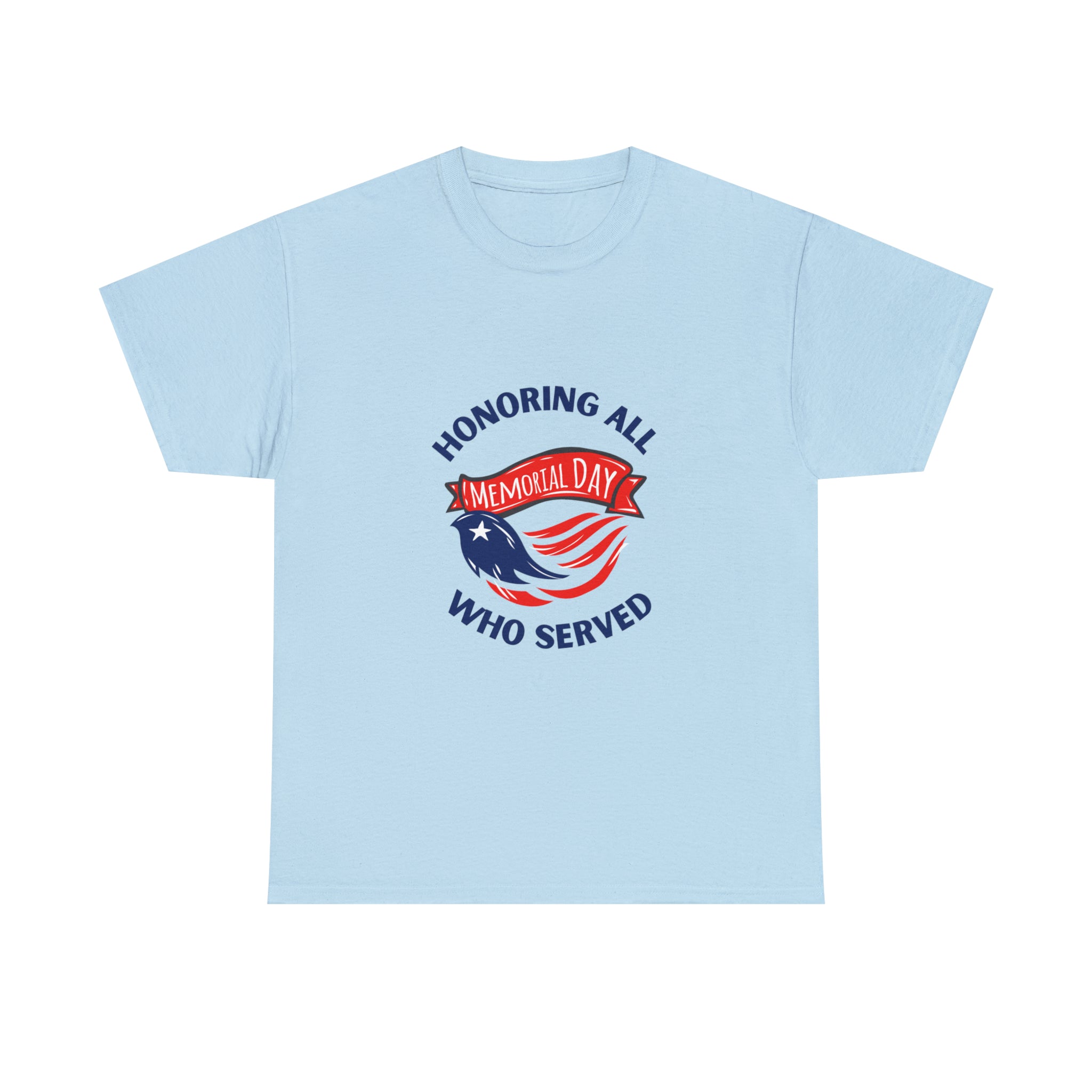 Memorial Day Honoring All Who Served Unisex Heavy Cotton Tee