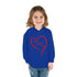 Happy Valentine's Day Toddler Pullover Fleece Hoodie