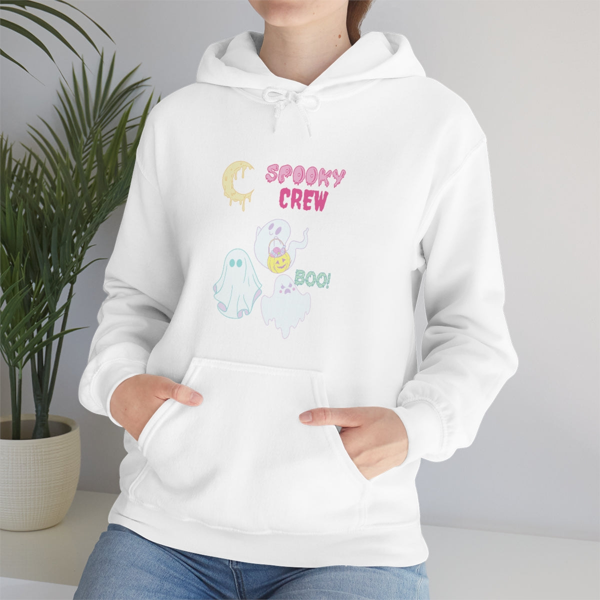 Spooky Crew BOO Unisex Heavy Blend™ Hooded Sweatshirt