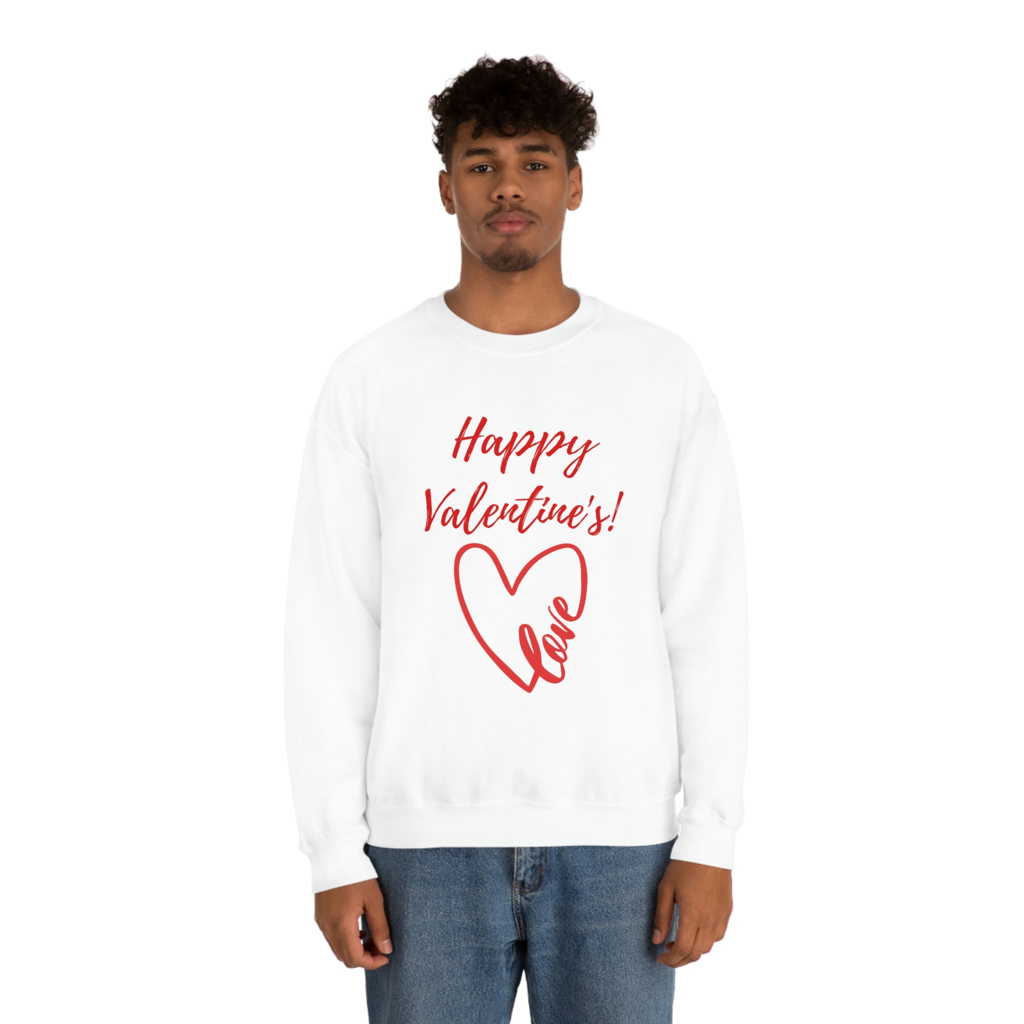 Happy Valentine's Love! Unisex Heavy Blend™ Crewneck Sweatshirt