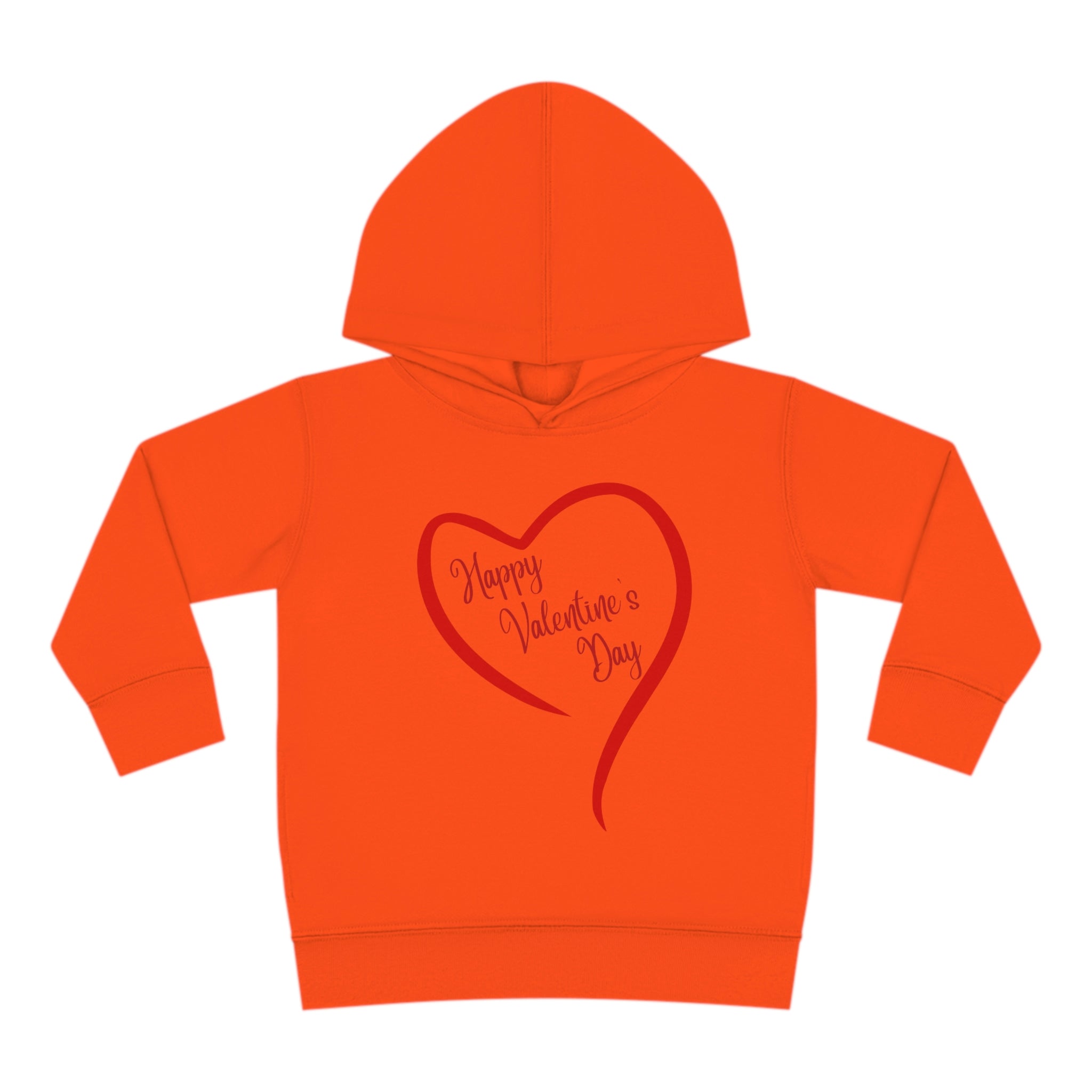 Happy Valentine's Day Toddler Pullover Fleece Hoodie