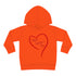 Happy Valentine's Day Toddler Pullover Fleece Hoodie